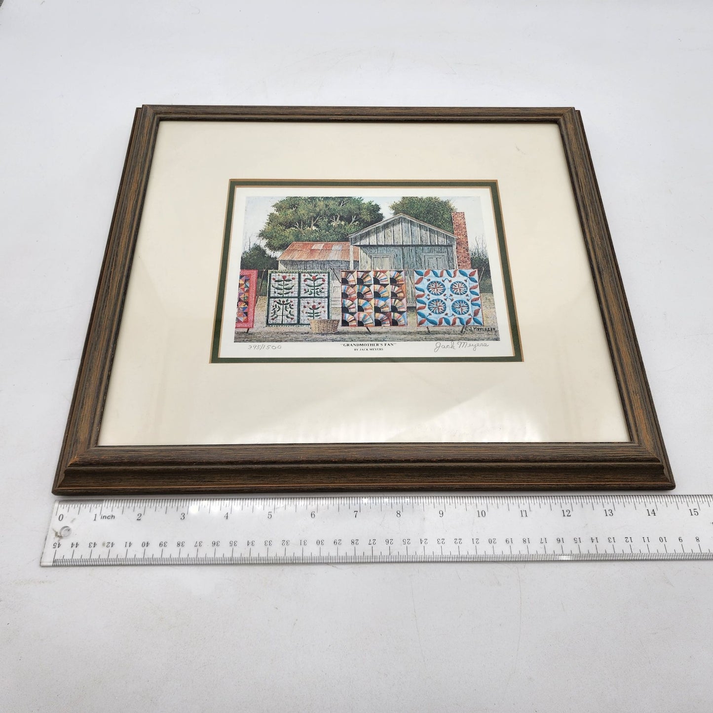 Limited Edition Framed Print "Grandmothers Fan" By Jack Meyers 398/500 Signed