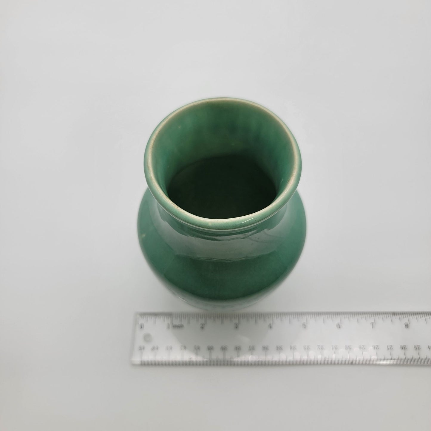 Antique Arts and Crafts Era Green Pottery Vase