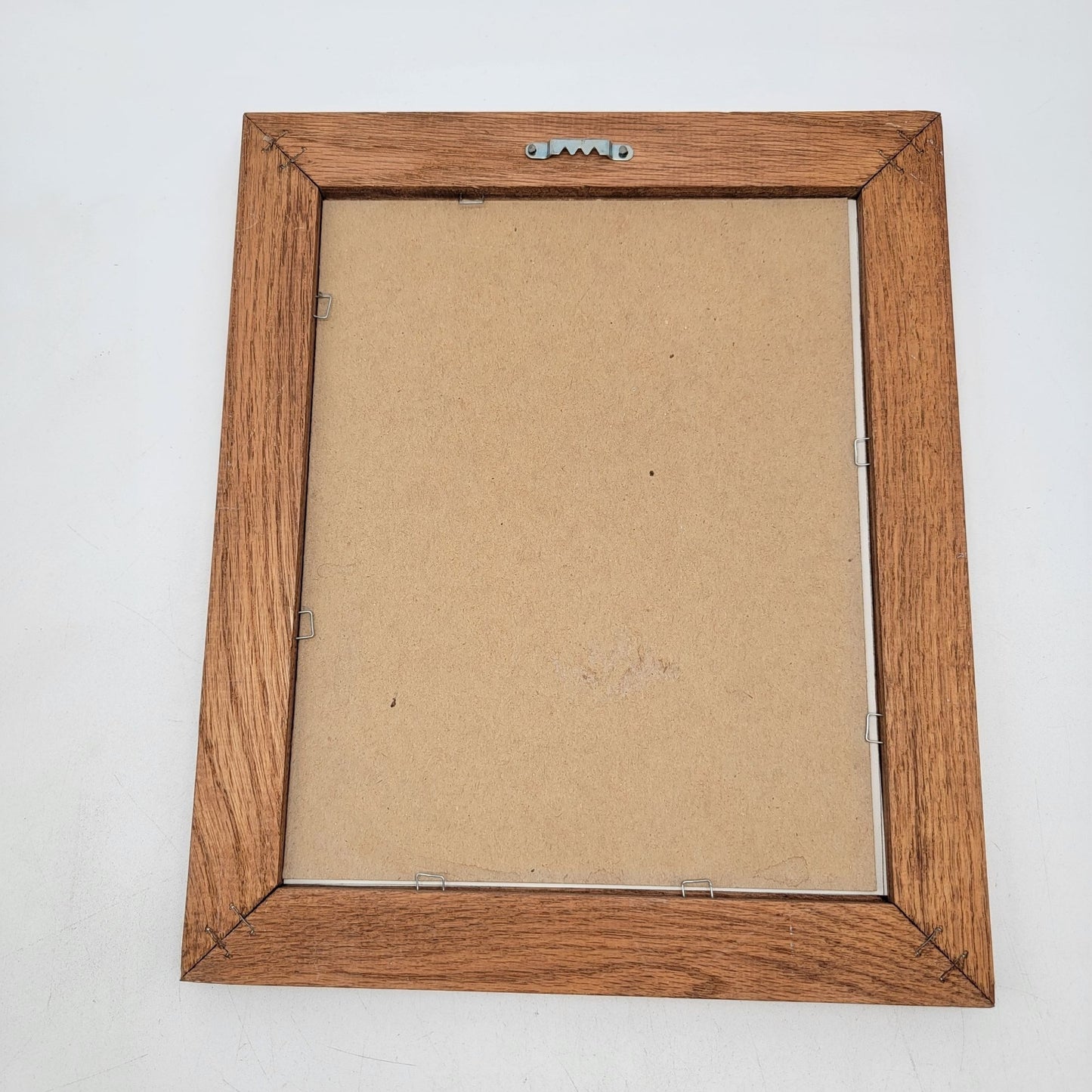 Vintage Wooden Frame Autumn Forest Landscape Wall Art