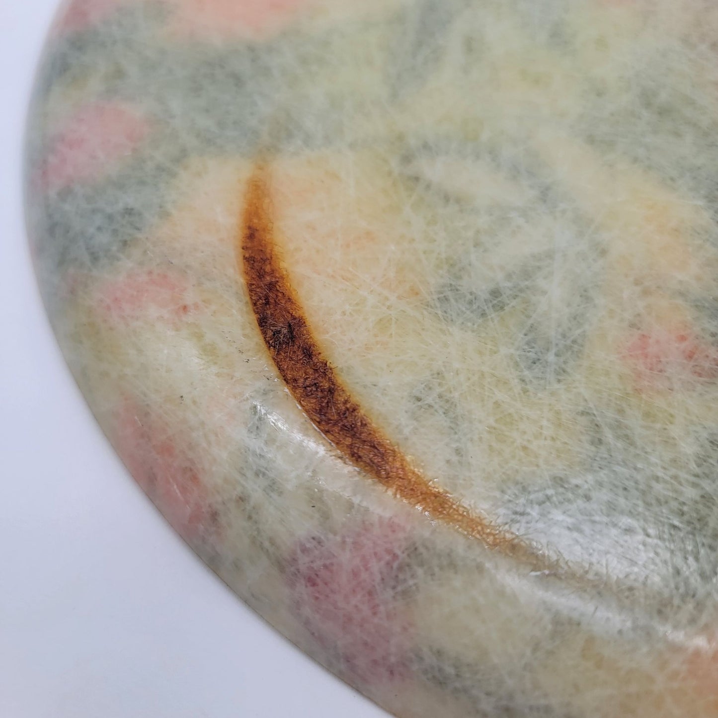 Vintage Mid Century Floral Fiberglass Plate