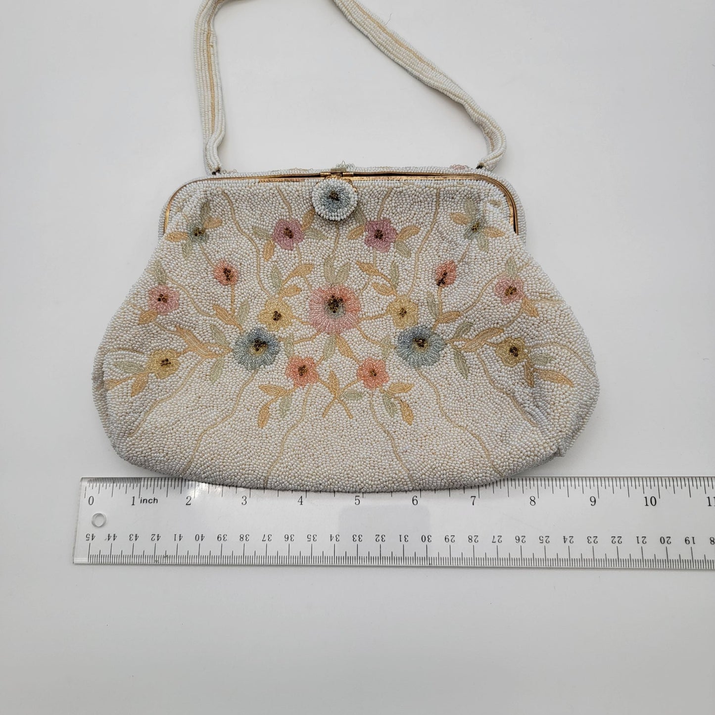 Vintage DeLill France Beaded Evening Bag Purse