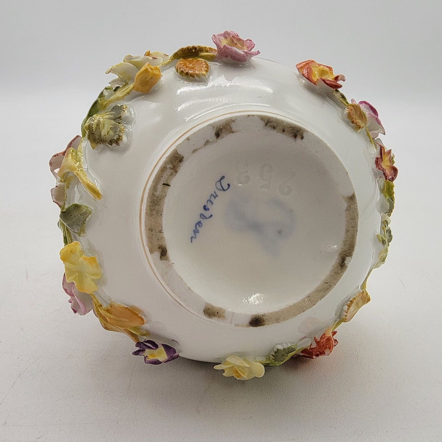 Set Of 2 Antique Meissen-Style Porcelain Covered Jar and Vase Carl Thieme Dresden mark