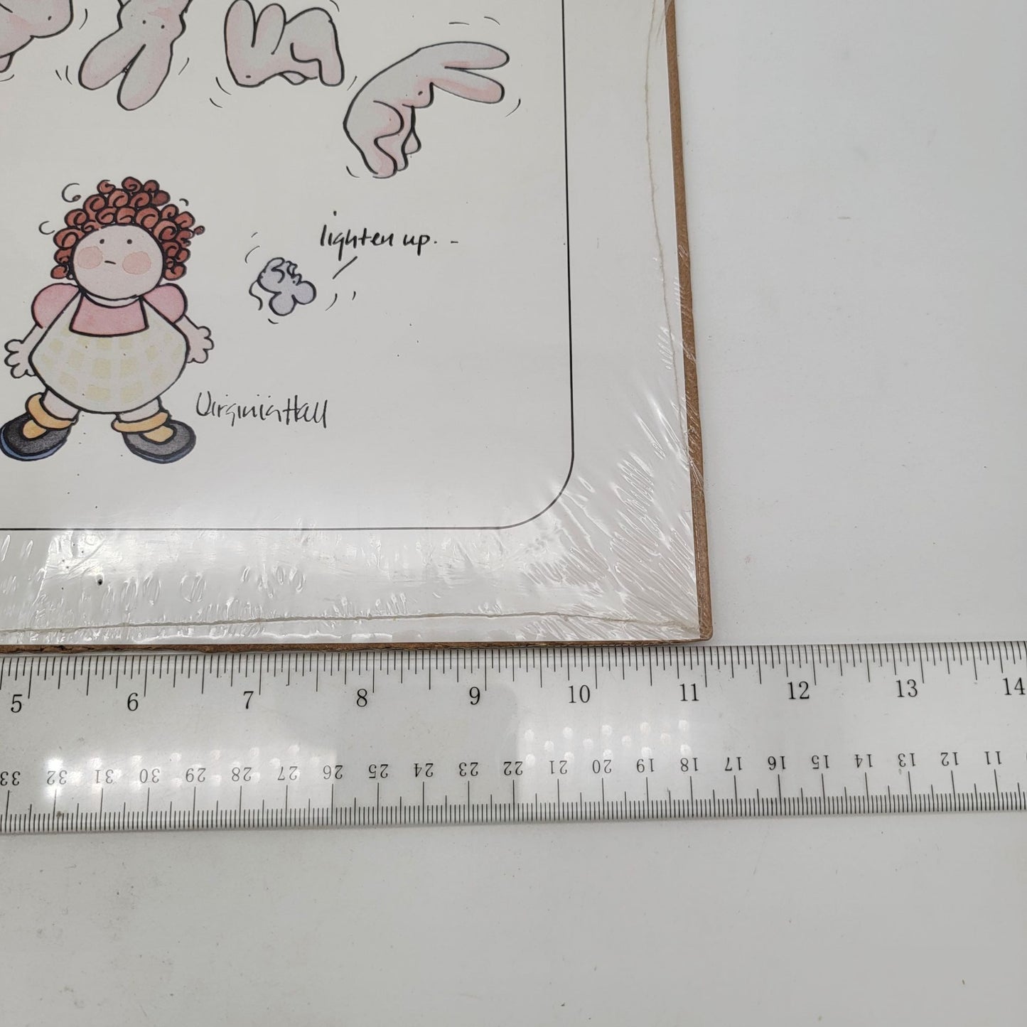 Vintage "Have A Fluffy Day" Virginia Hall Print Artwork