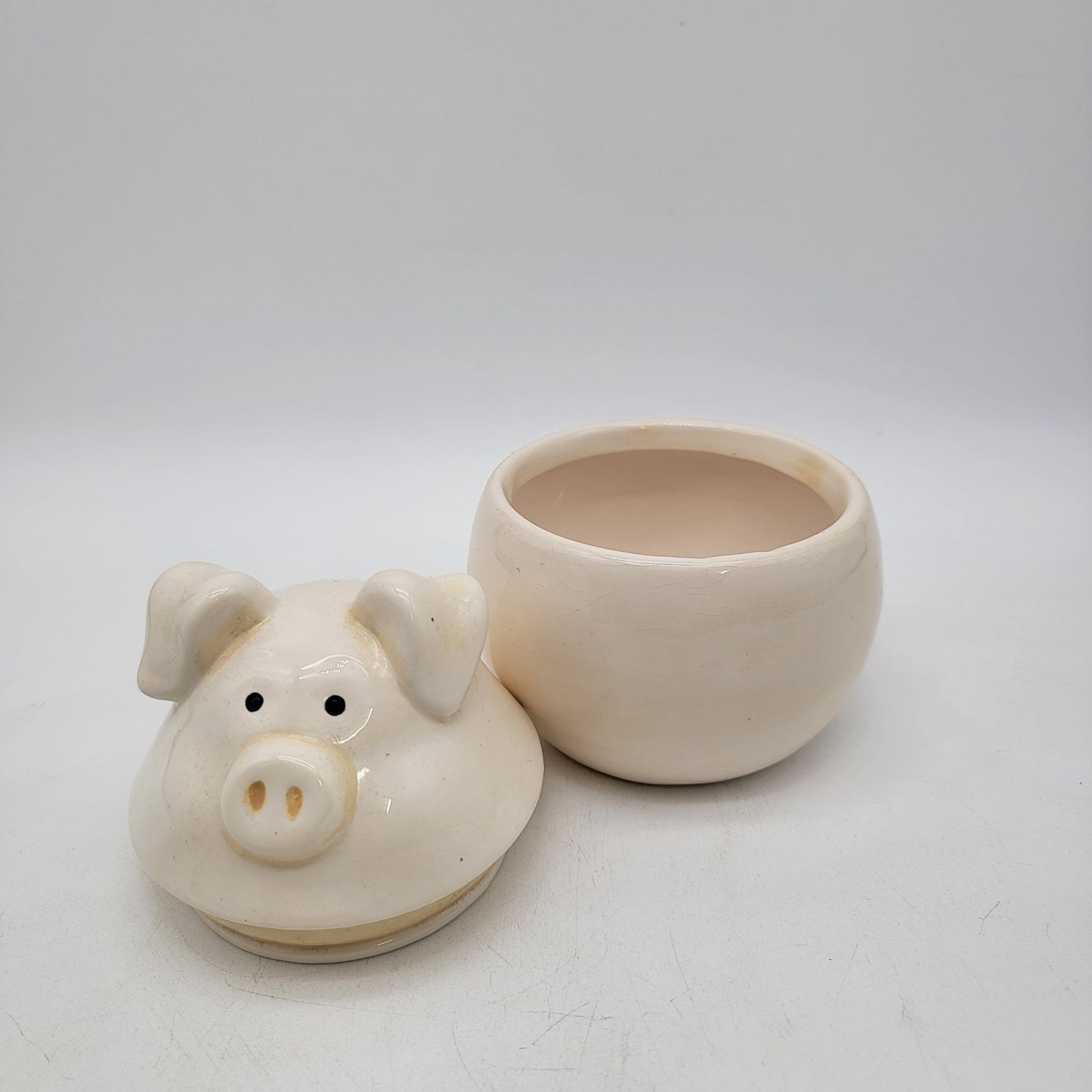 Vintage Pig Container With Lid