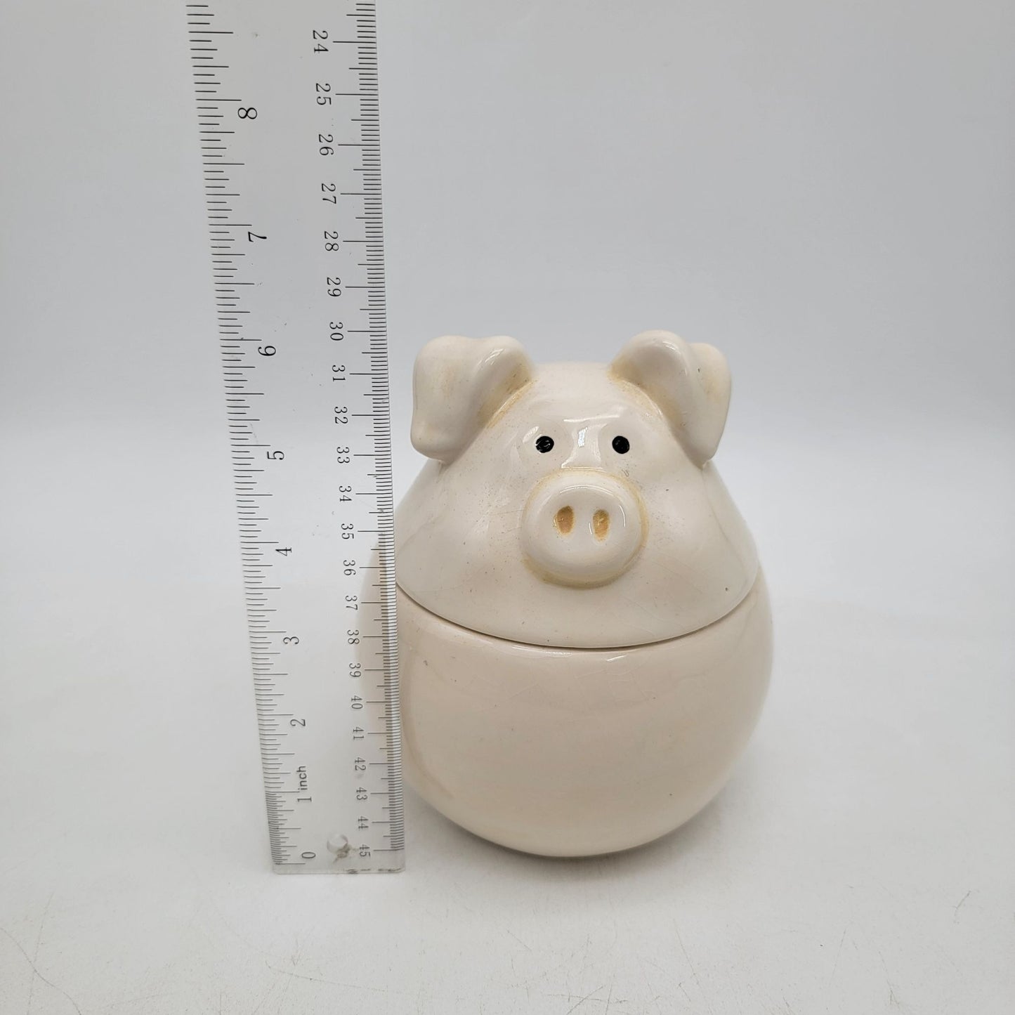 Vintage Pig Container With Lid