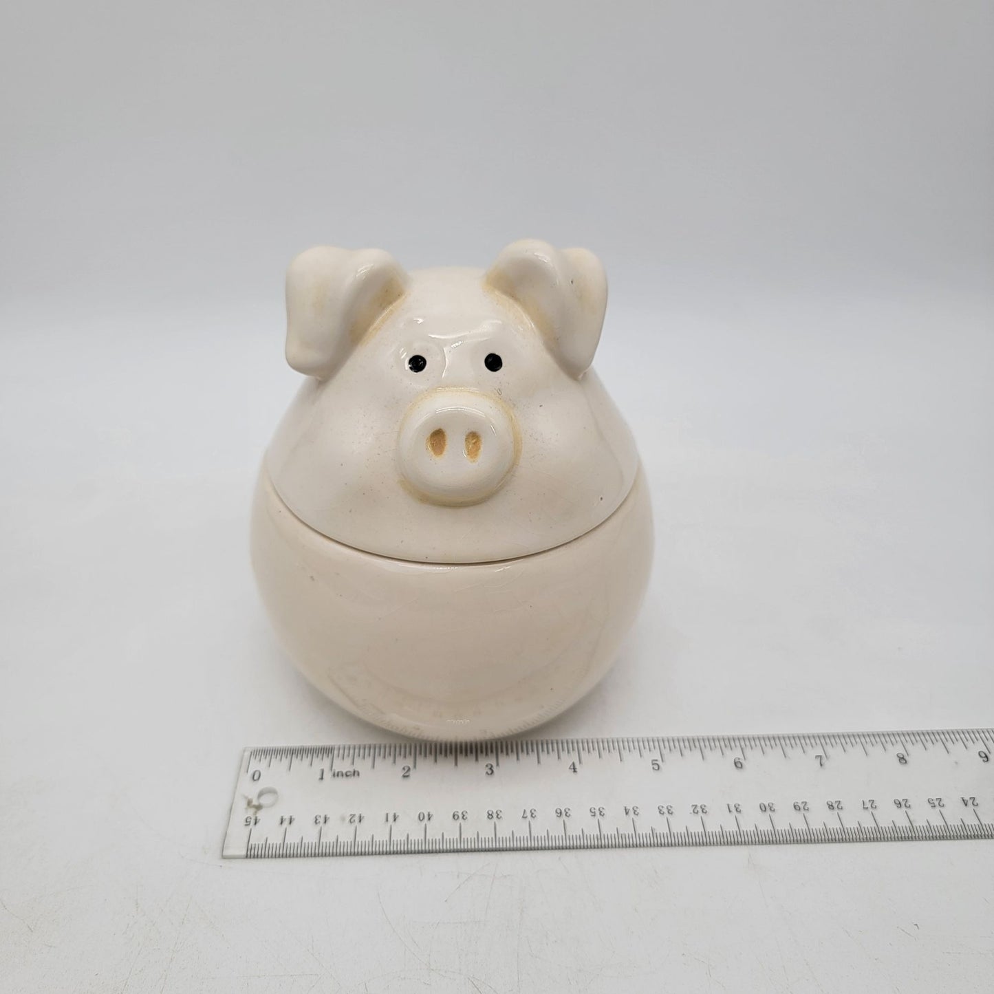 Vintage Pig Container With Lid