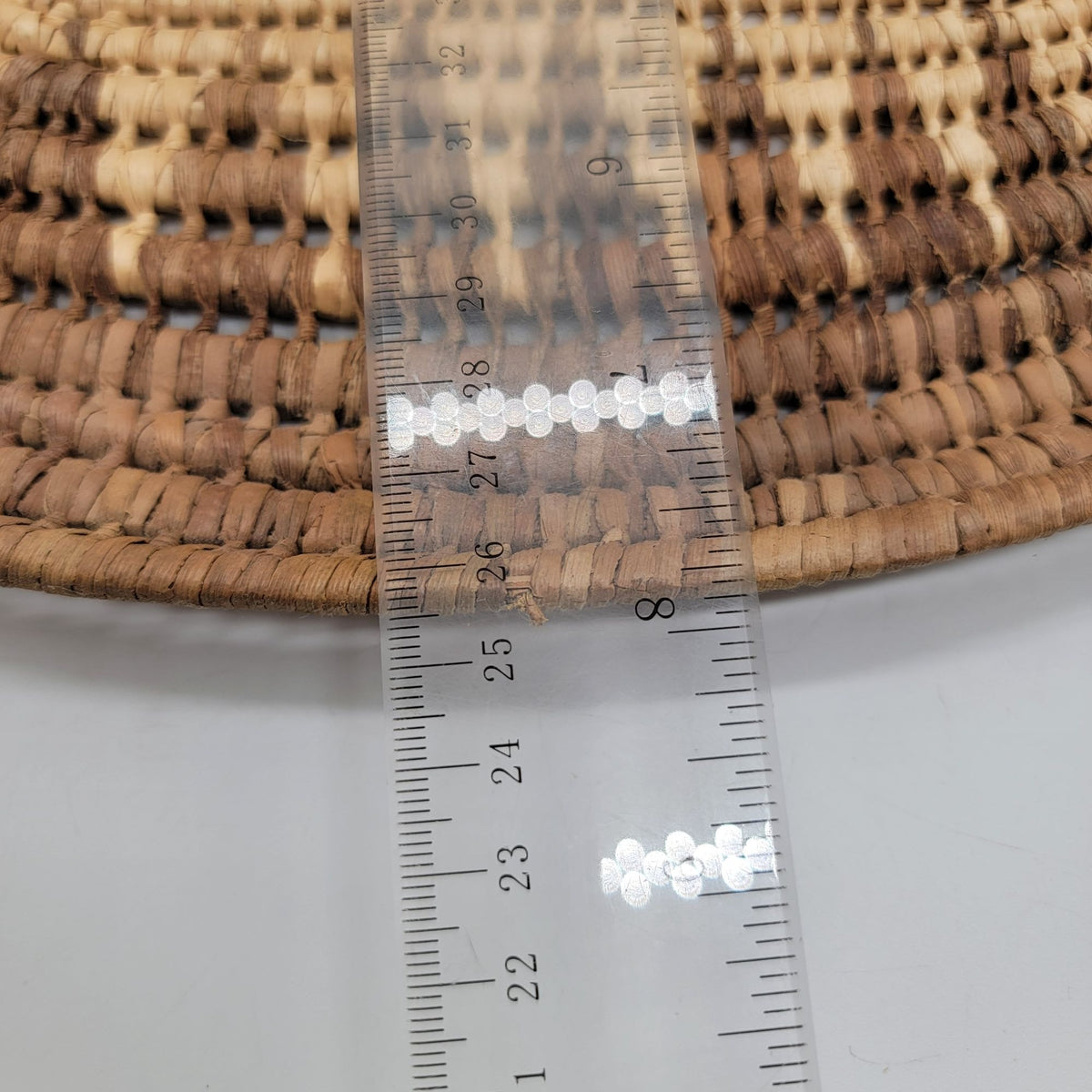 Tohono O'Odham Pima Woven Basket Tray With Handles