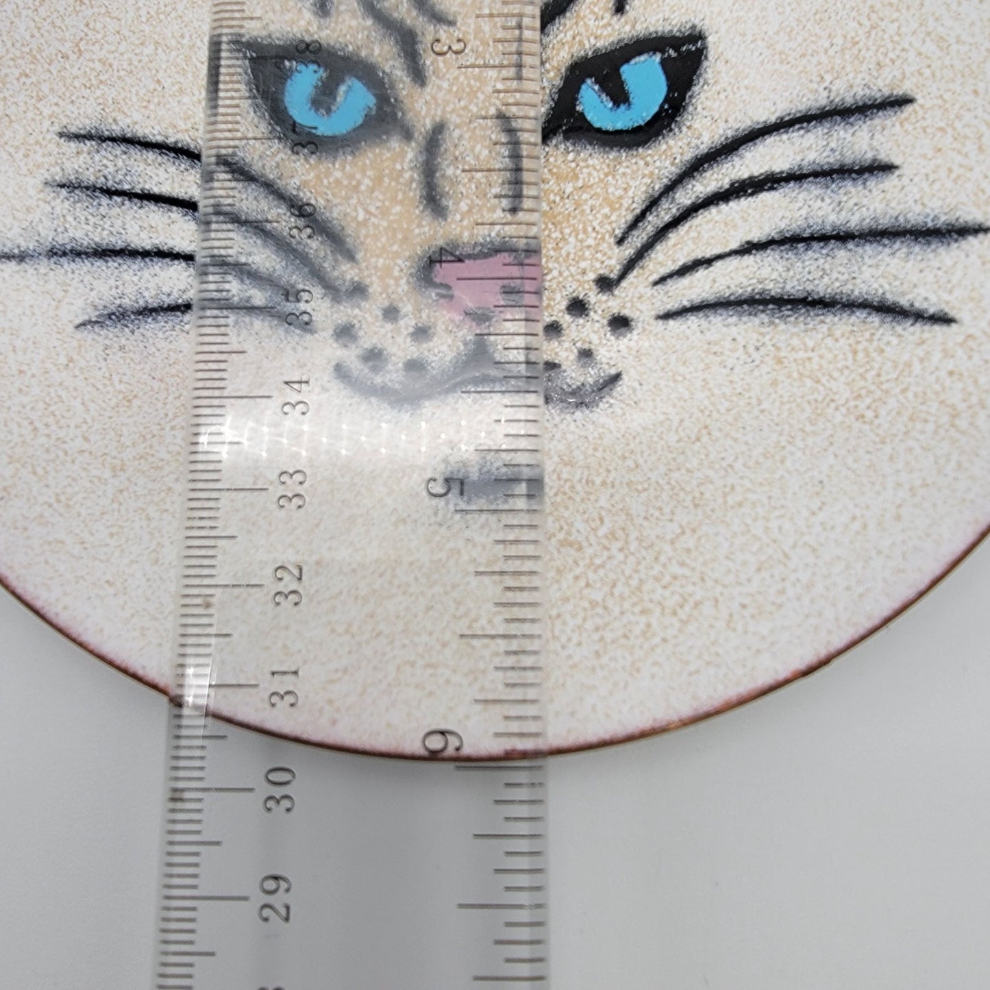 Annemarie Davidson Enamel On Copper Cat Face Plate