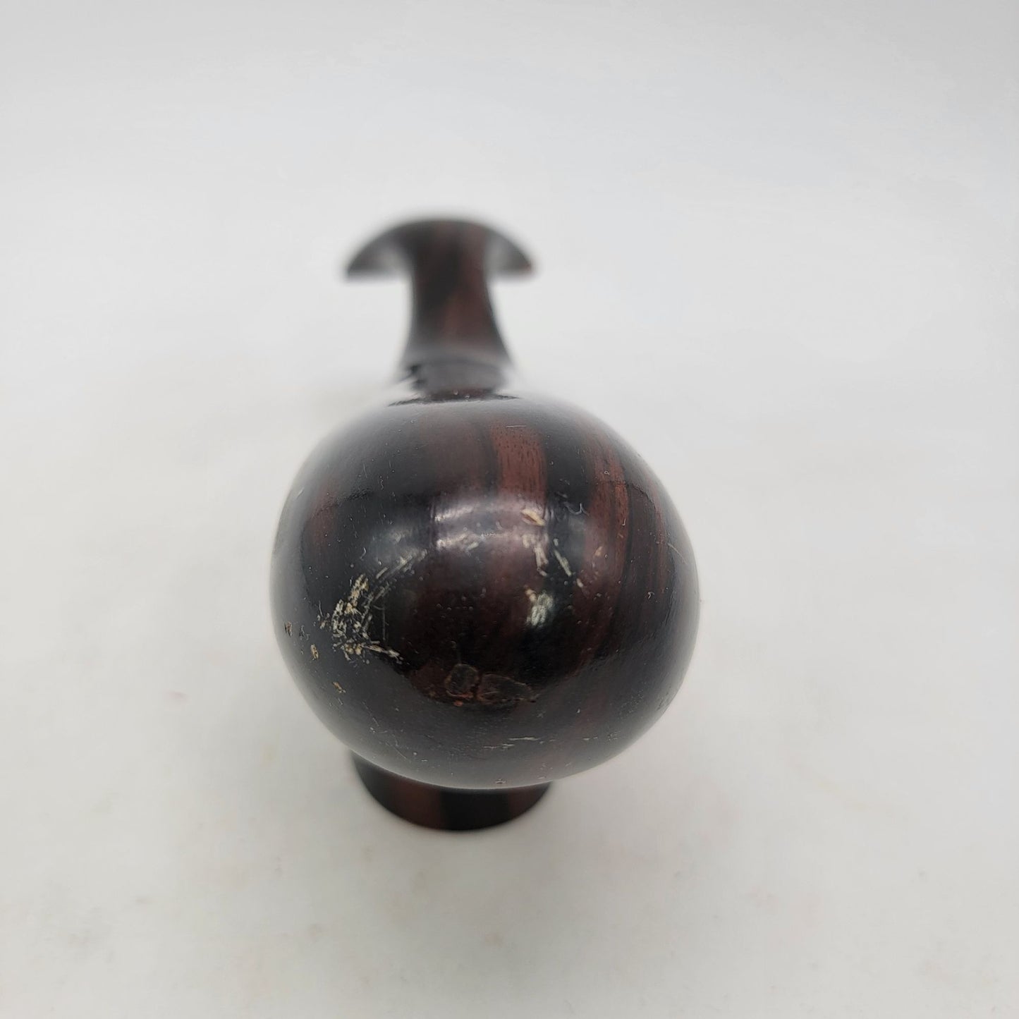 Mid Century MCM Hand-Carved Wood Whale Sculpture