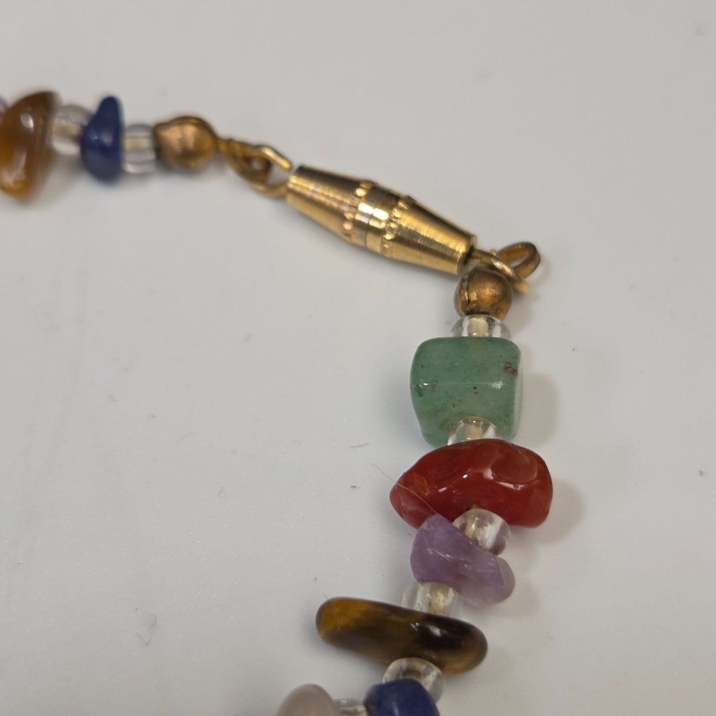 Vintage Gemstone Chips Beaded Necklace