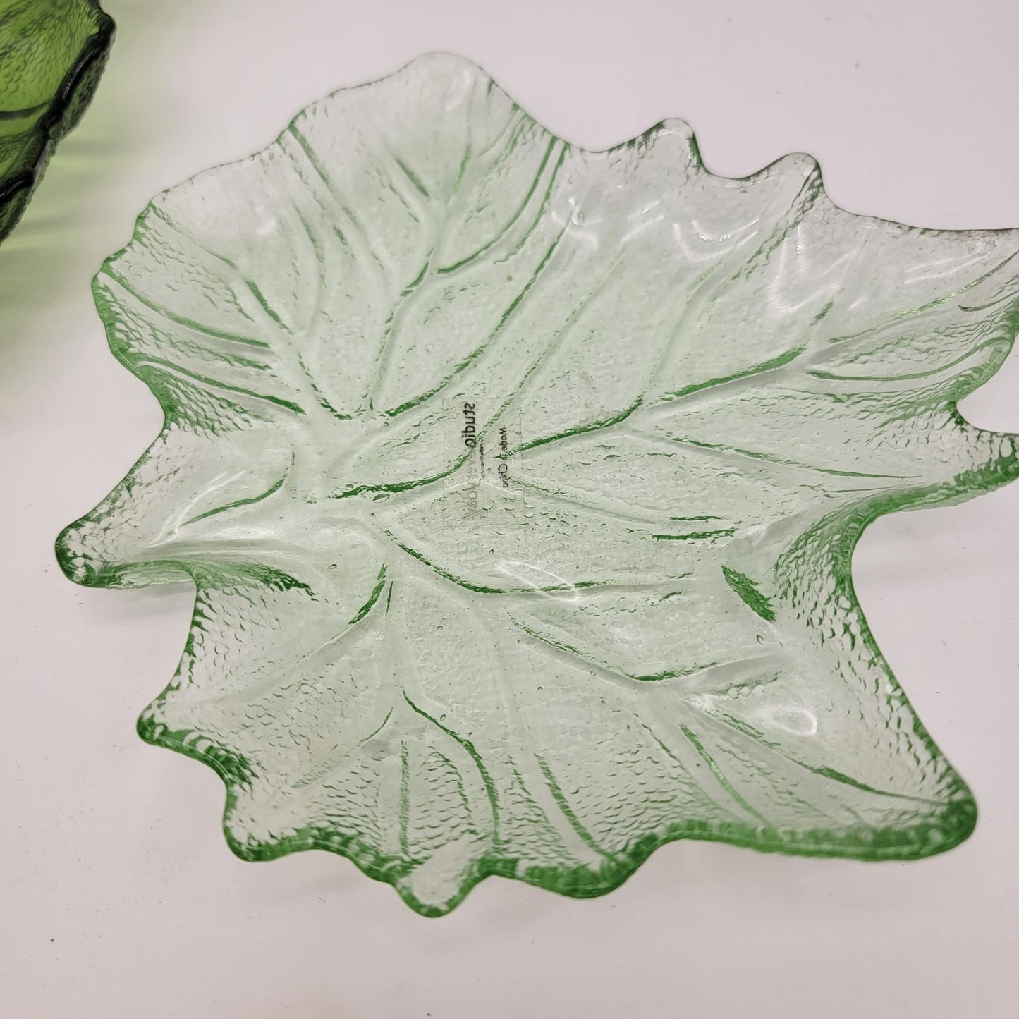 Leaf Glass Dish Set 7 Pieces