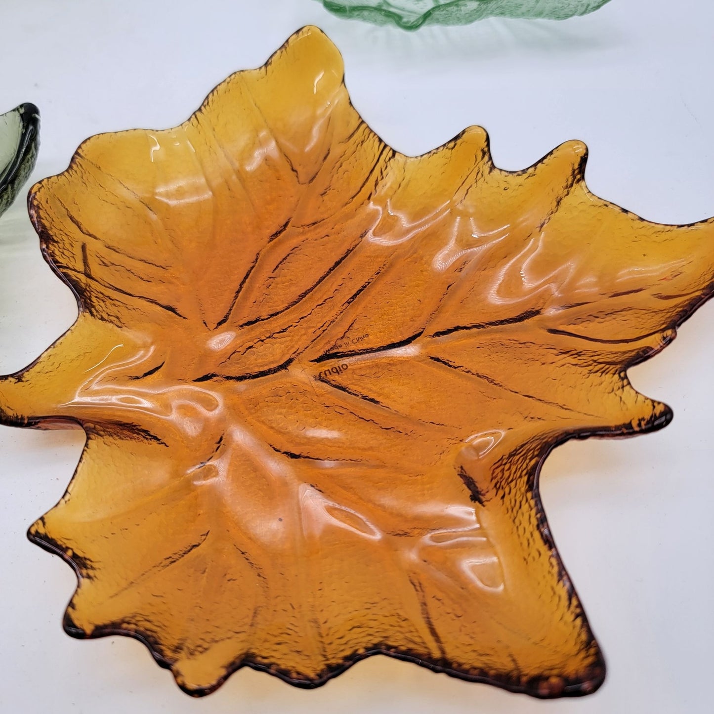 Leaf Glass Dish Set 7 Pieces