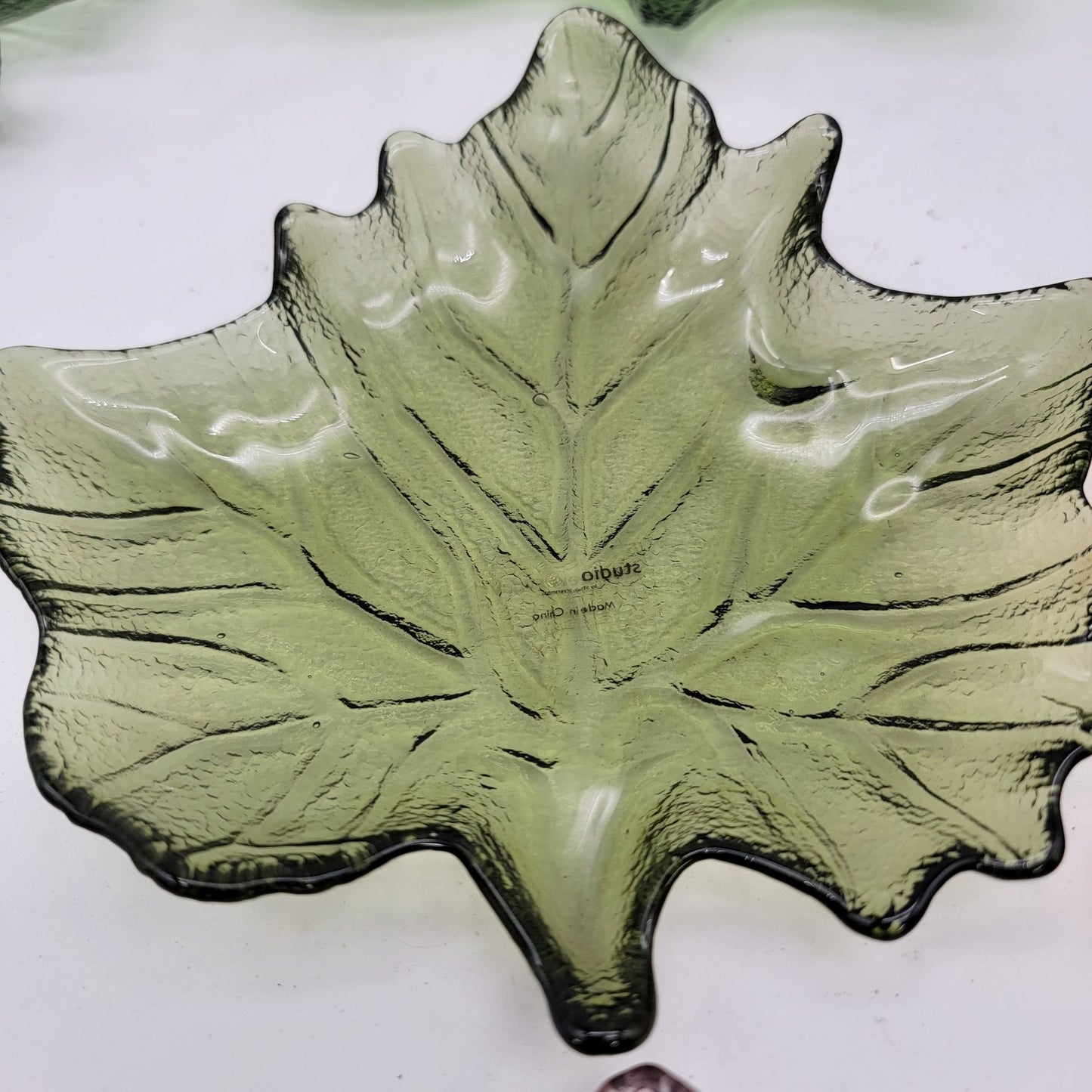 Leaf Glass Dish Set 7 Pieces