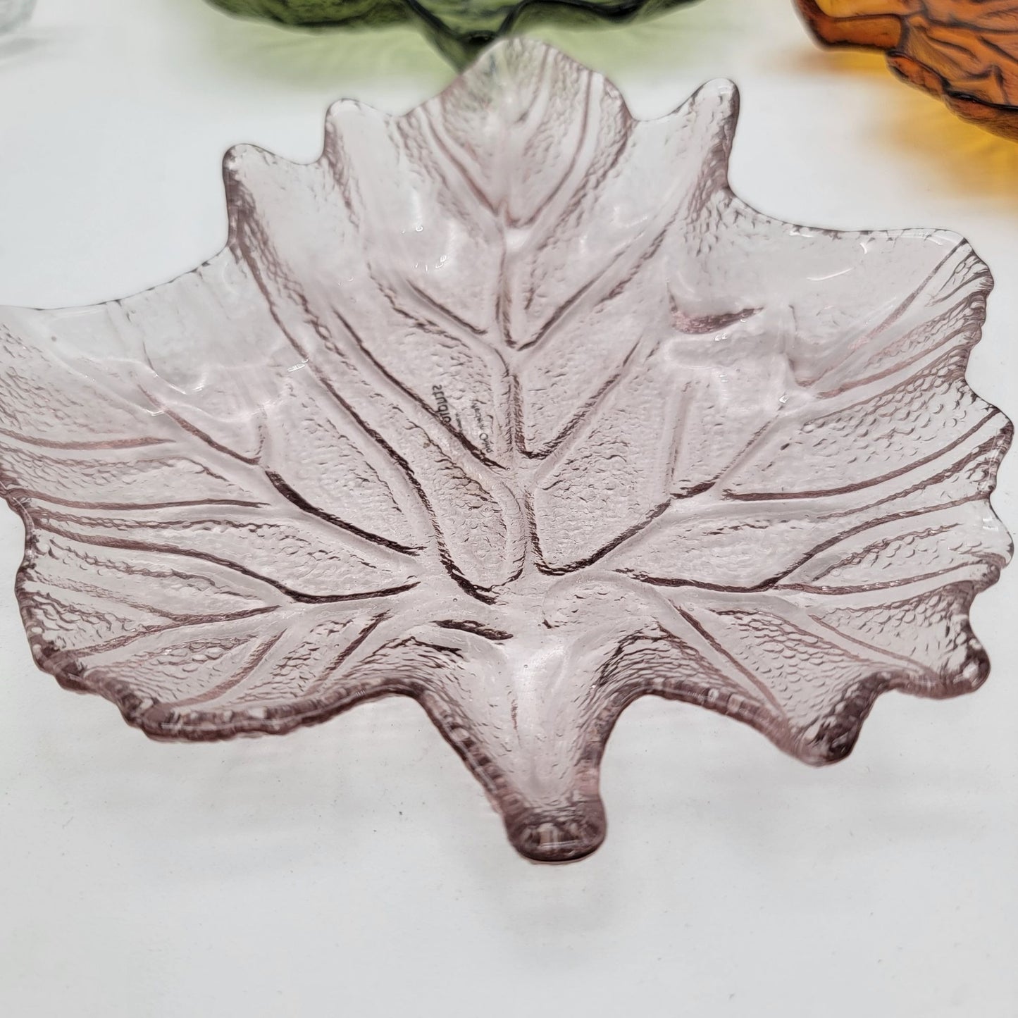 Leaf Glass Dish Set 7 Pieces