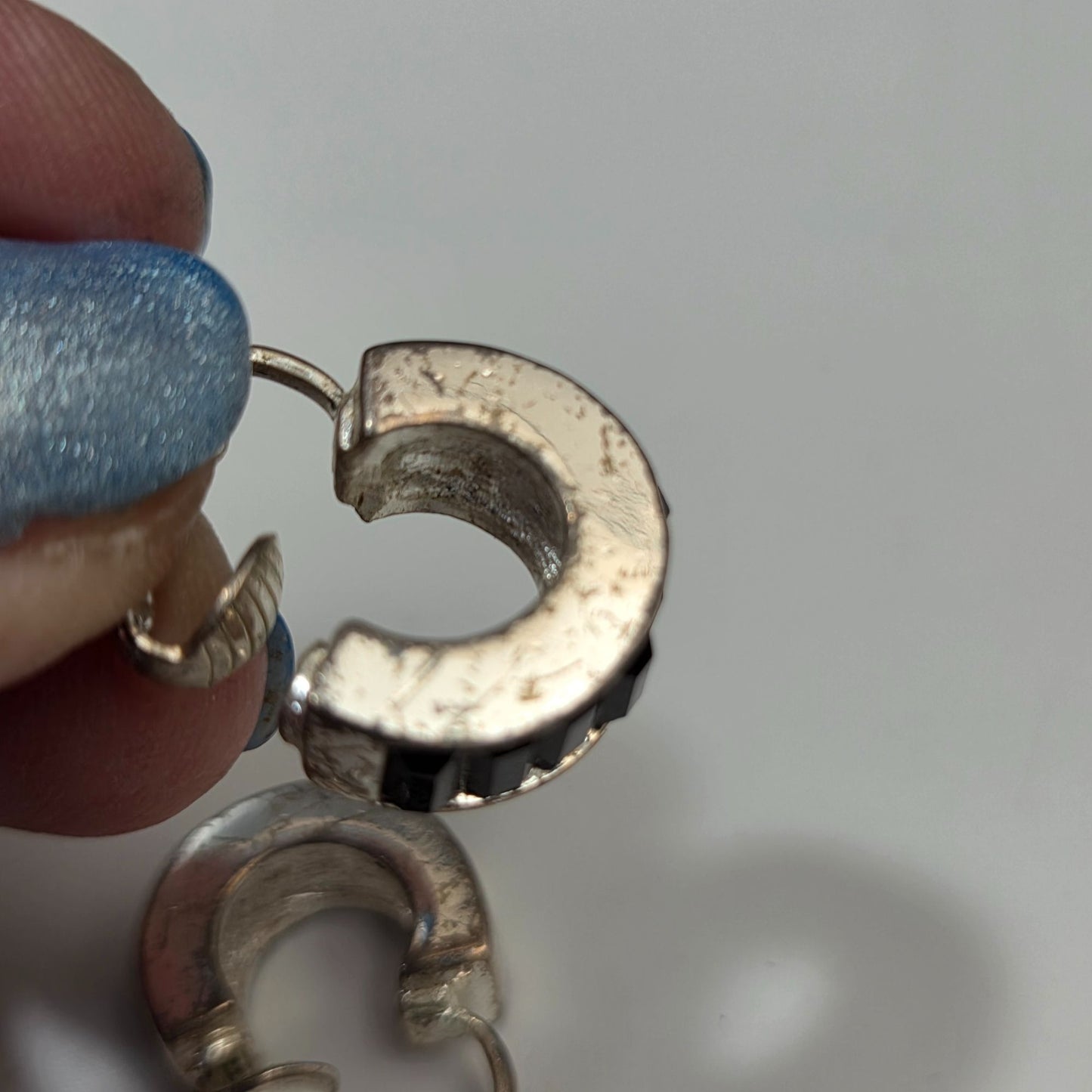 Vintage Givenchy Silver-Tone Baguette Crystal Clip-On Earrings