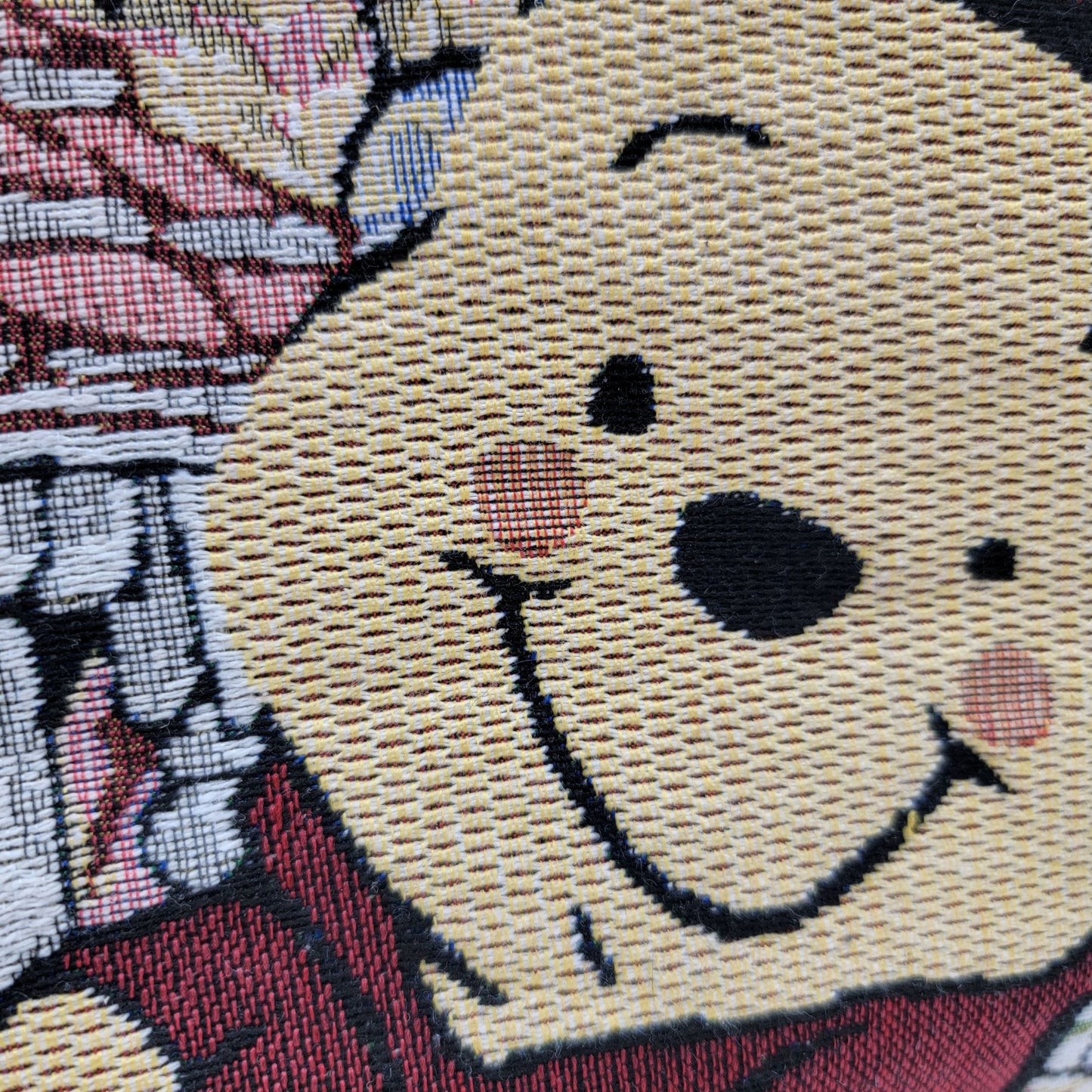 Winnie The Pooh Tapestry Handbag With Black Handles