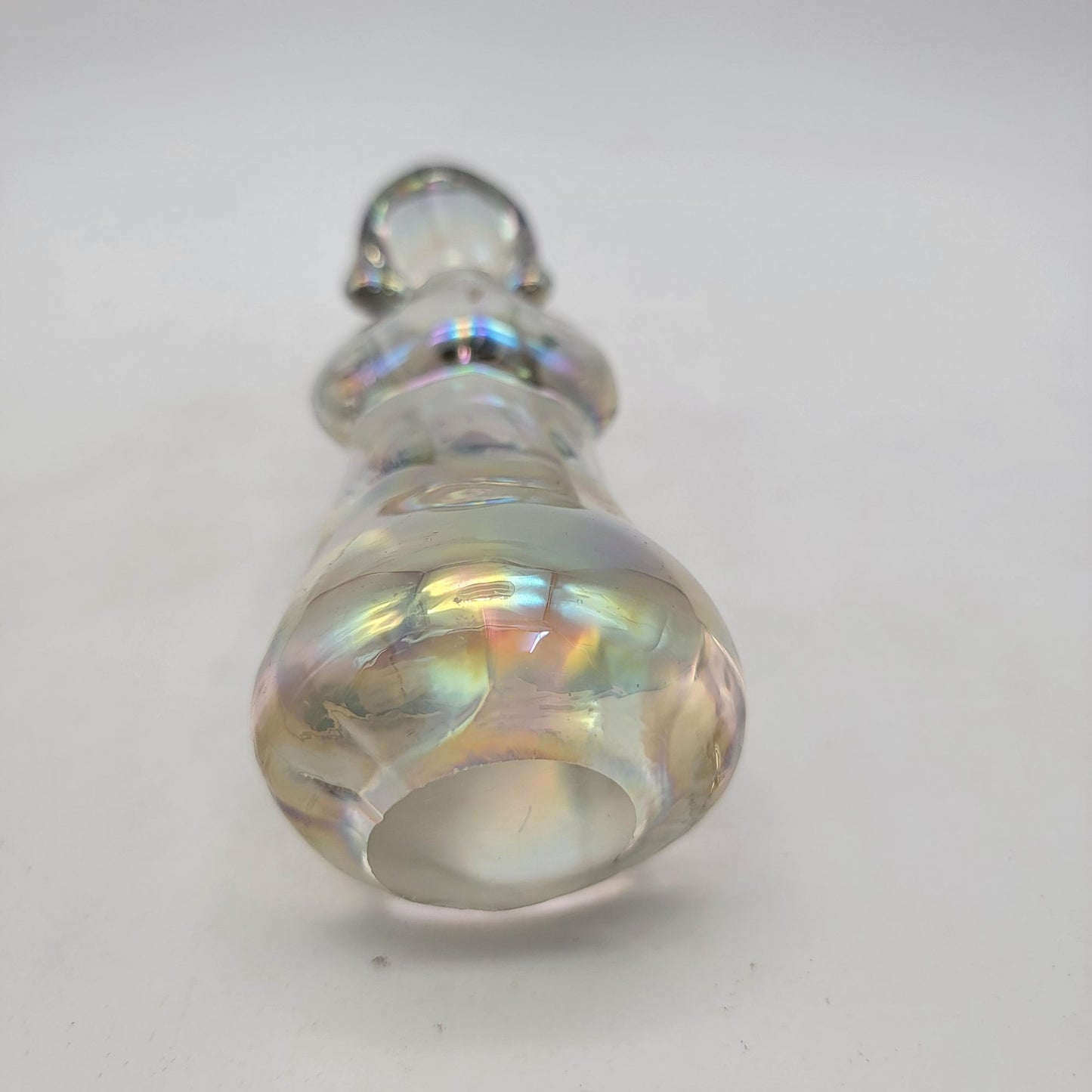 Handcrafted Iridescent Glass Angel Figurine
