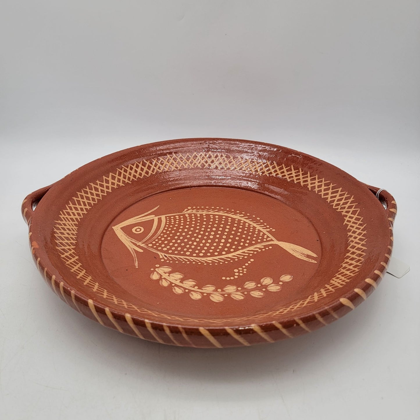 Vintage Cevalfer Portugal Redware Terracotta Fish Baking Serving Tray
