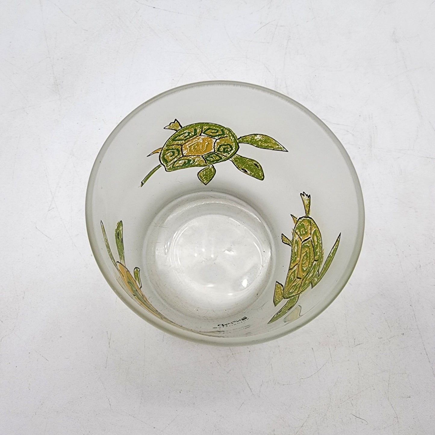Dartington Designs Frosted Glass Pitcher and Cup Set With Hand-Painted Frogs & Turtles