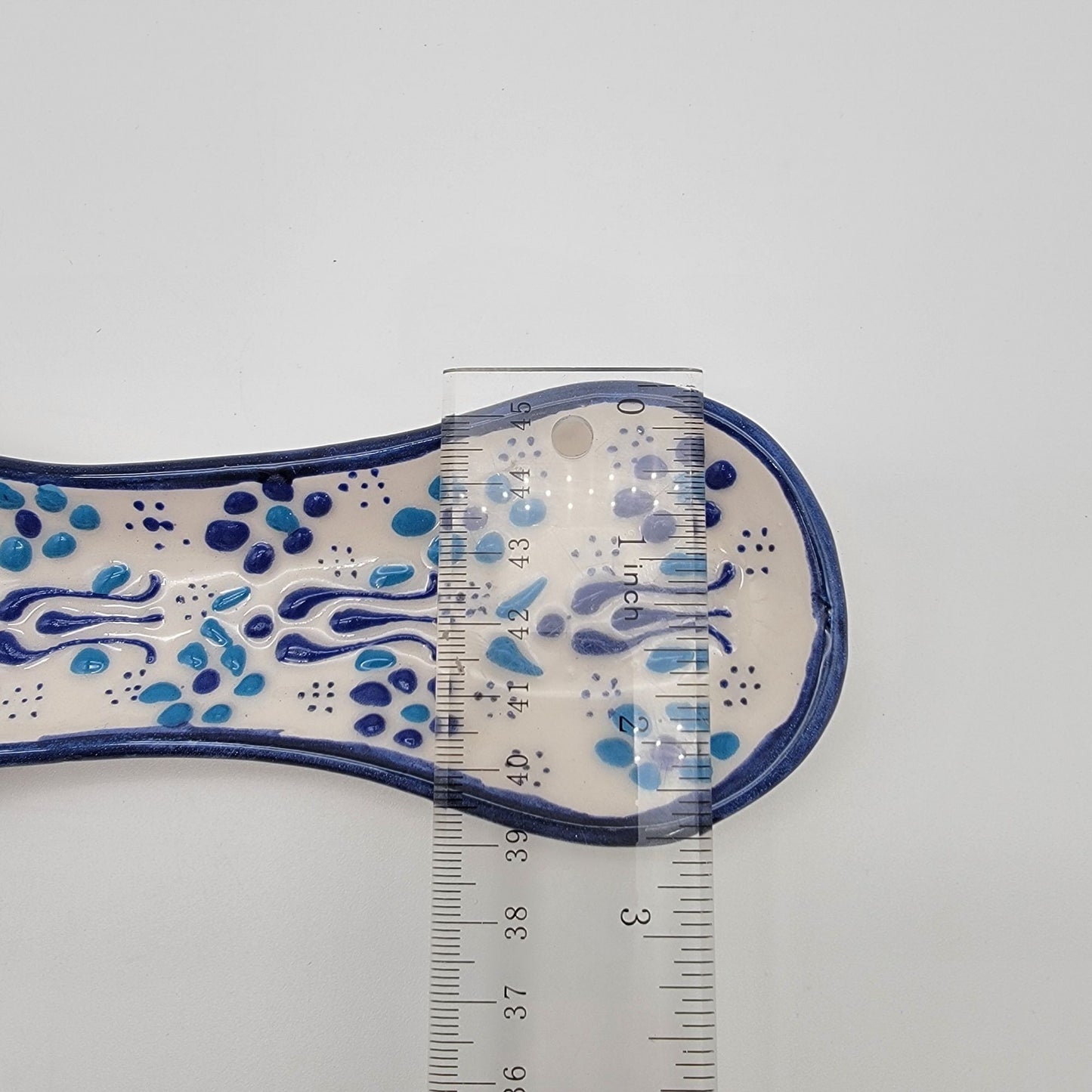 Hand Painted Ozen Turkish Art Pottery Spoon Rest NEW