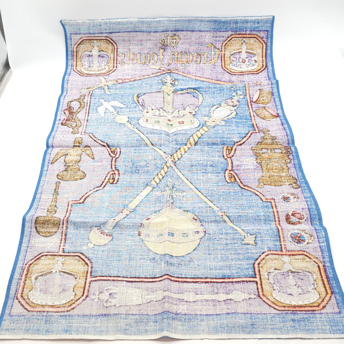 The Crown Jewels Irish Linen Tea Towel By Ulster 5046 Made In Ireland