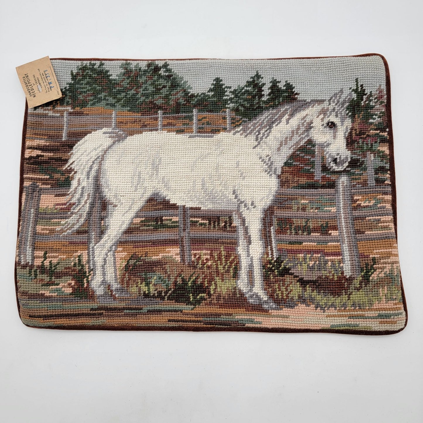 Vintage Claws Collection Tapestry Pillow Cover With Horse