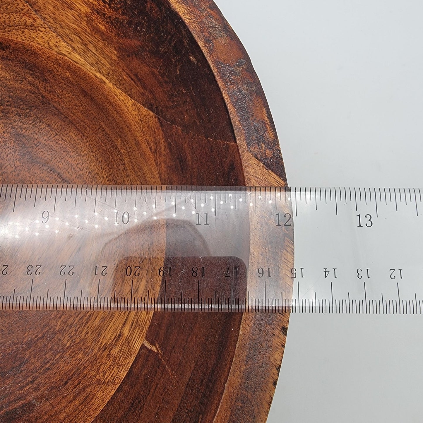 Wood Serving Bowl Handmade Solid Acacia Wood