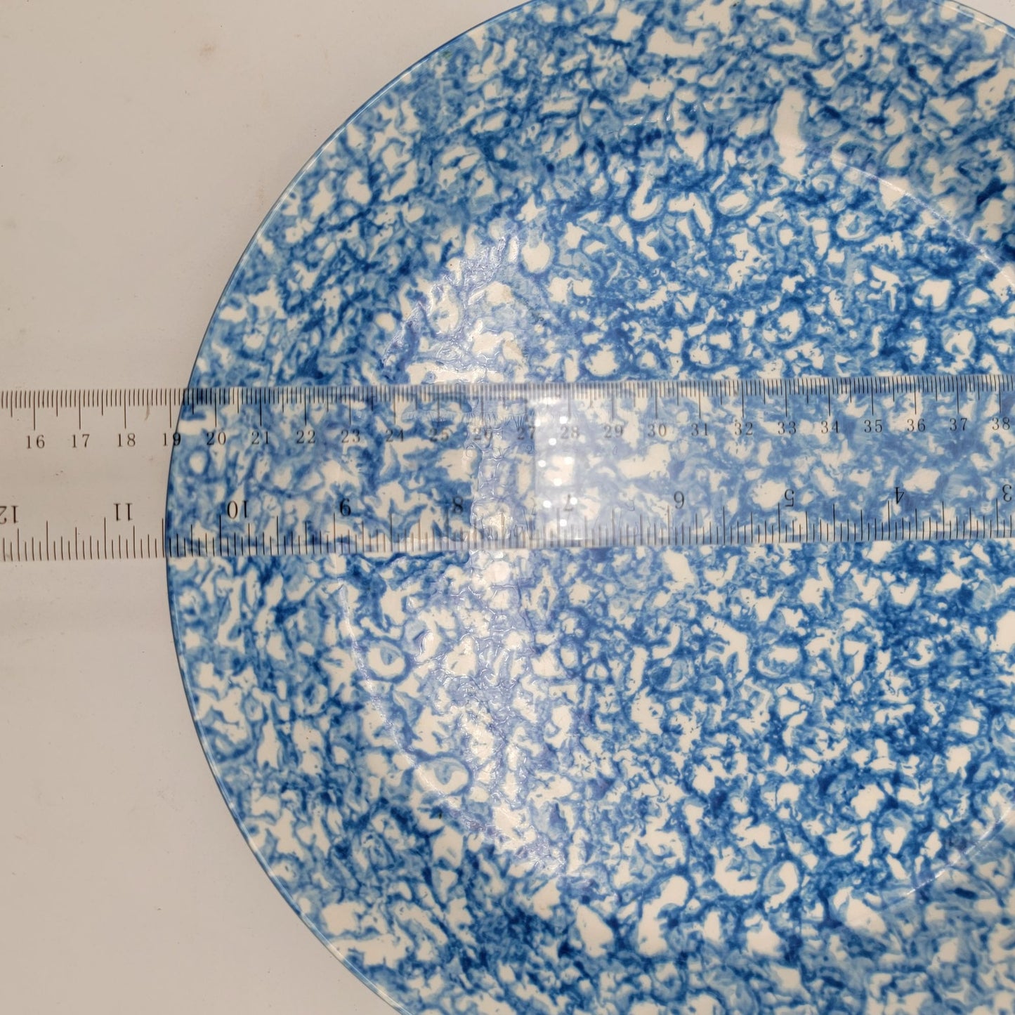 Royal Cumberland for Royal Copenhagen Blue & White Speckled Serving Bowl