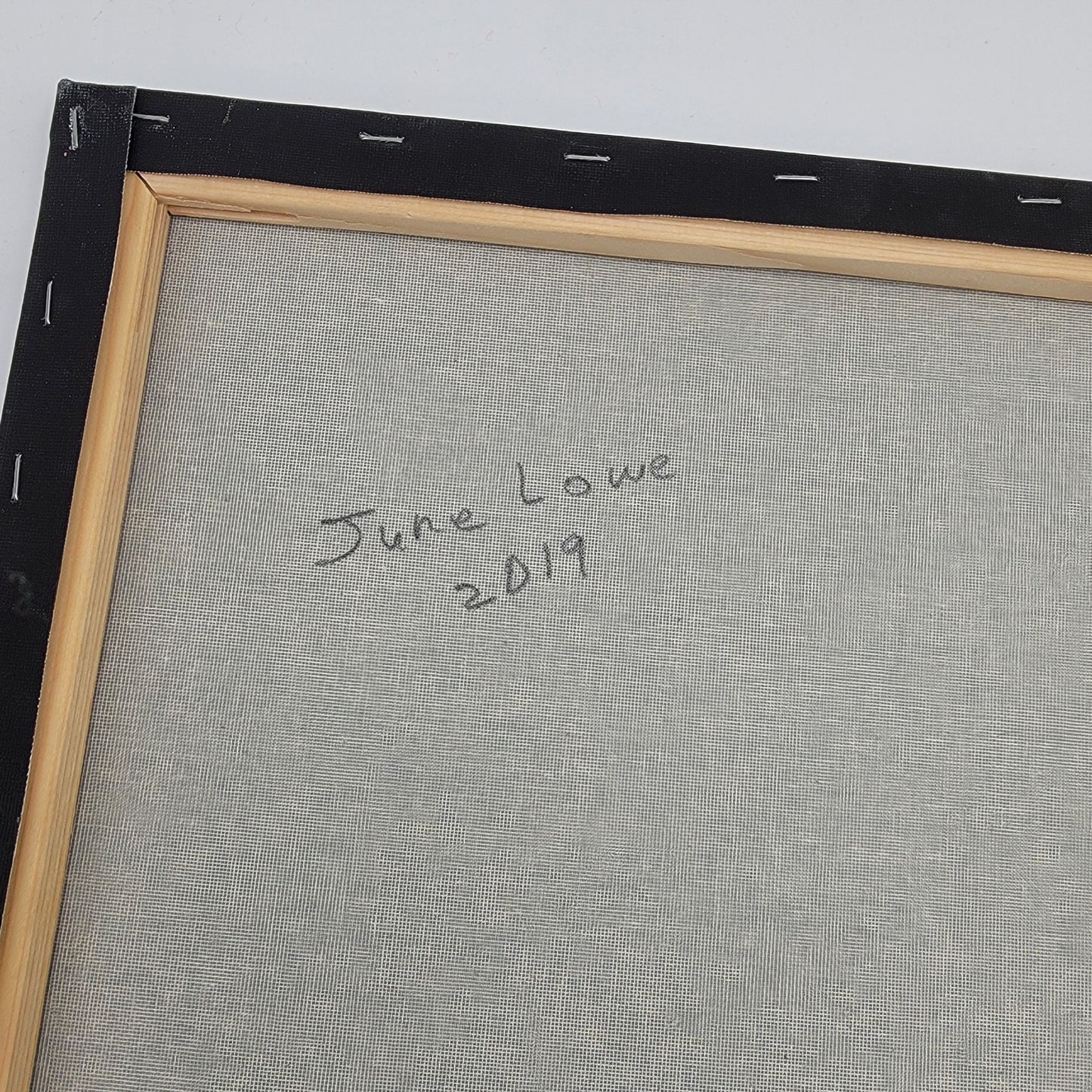 Original Abstract Impasto Painting Signed June Lowe 2019 Vibrant Colors