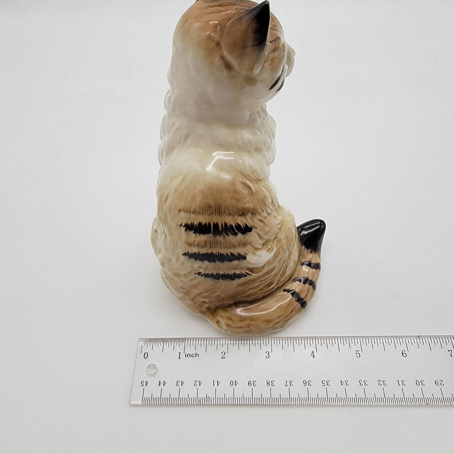 Vintage Nippon Yoko Boeki Porcelain Tabby Cat Figurine