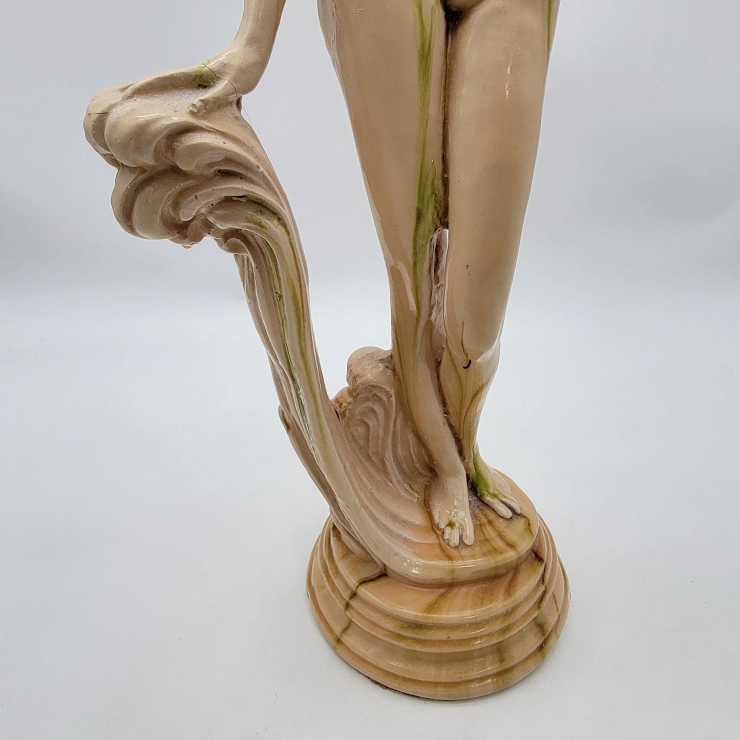 Vintage Nude Woman Aphrodite of Rhodes Goddess Sculpture Statue