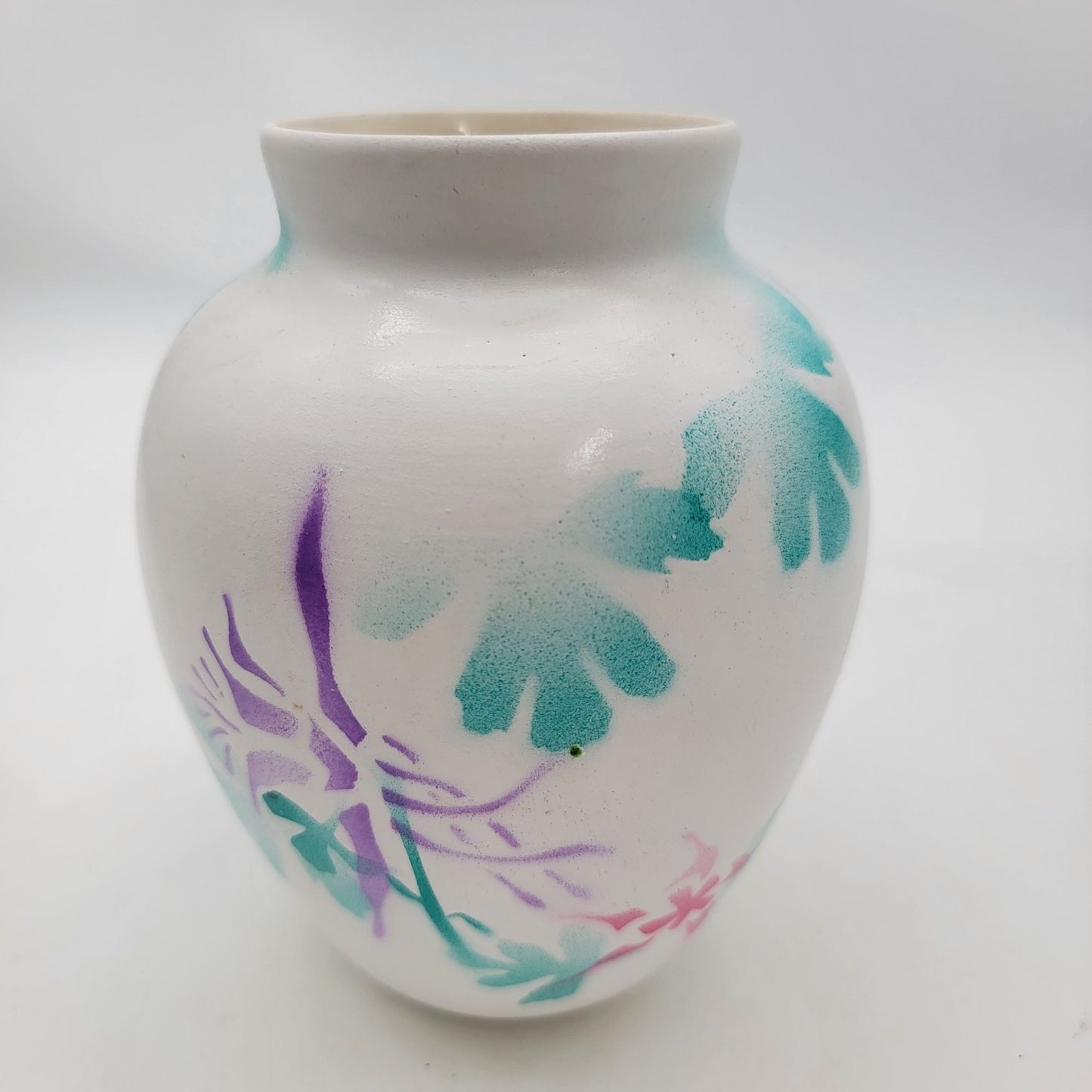 Vintage Navajo Pottery Vase with Hummingbird By M. Redhorse