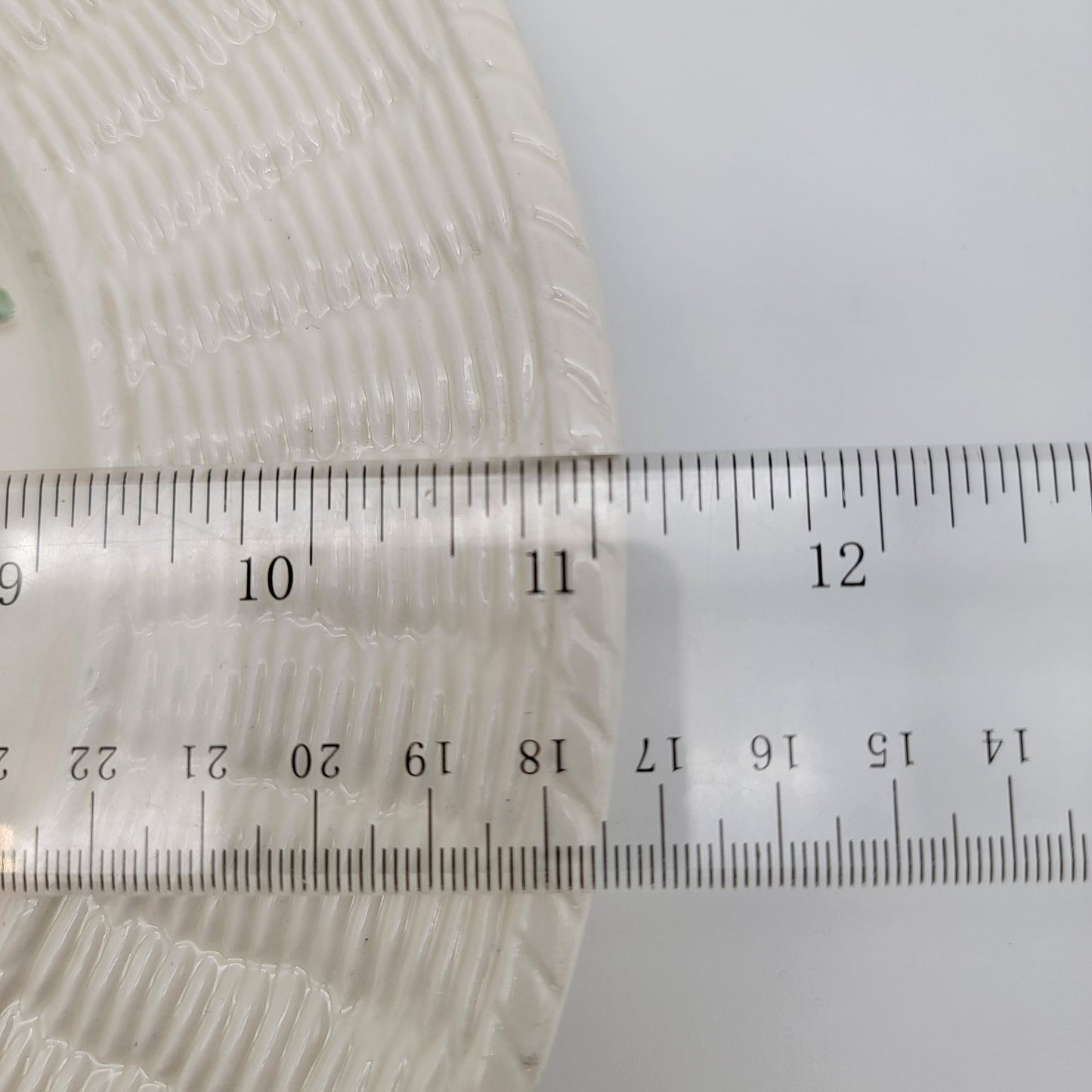 Vintage Fitz & Floyd Garden Basket Plate With Vegetables & Basketweave Edge