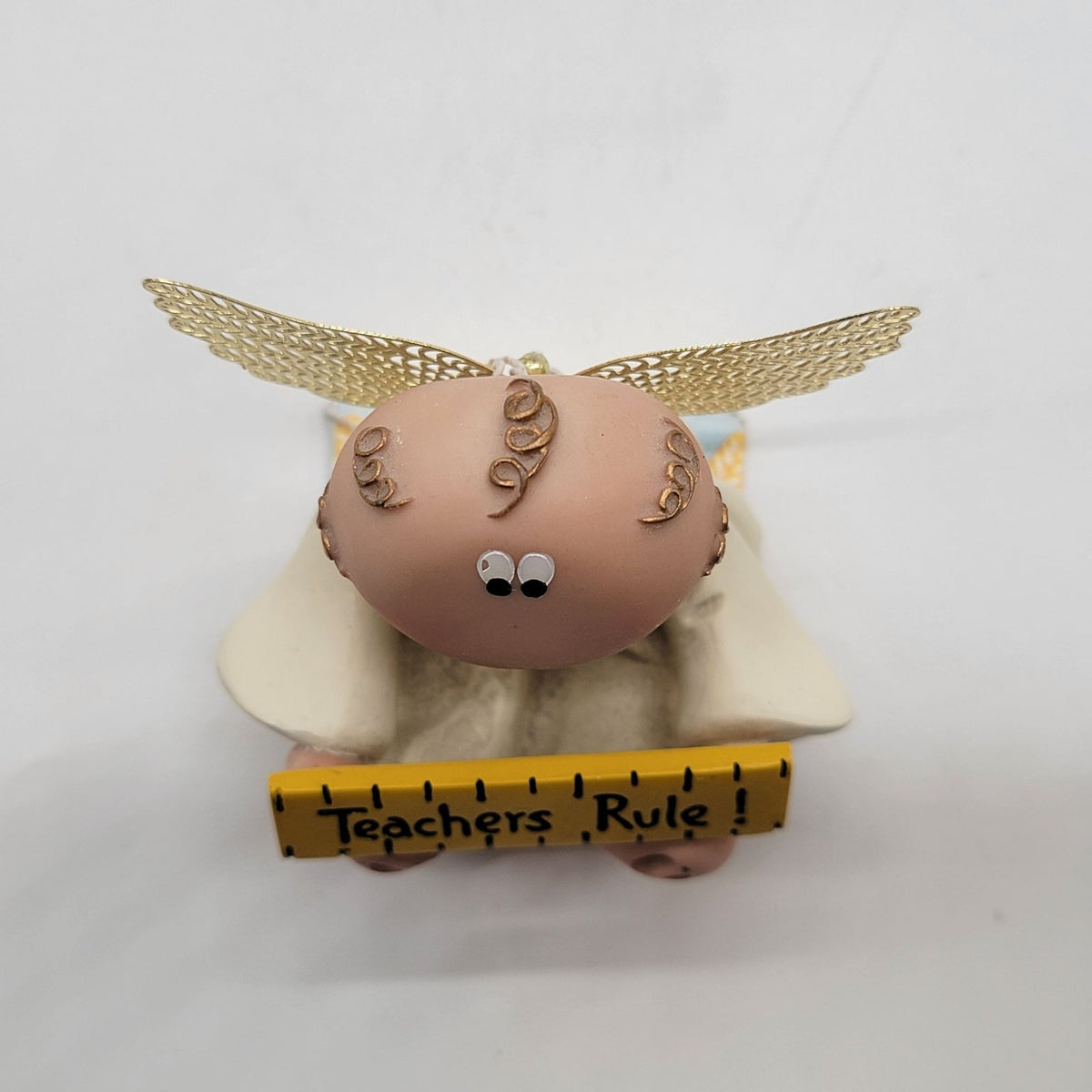 Vintage Russ Berrie Angel Cheeks Teacher Figurine By Kirk Awad