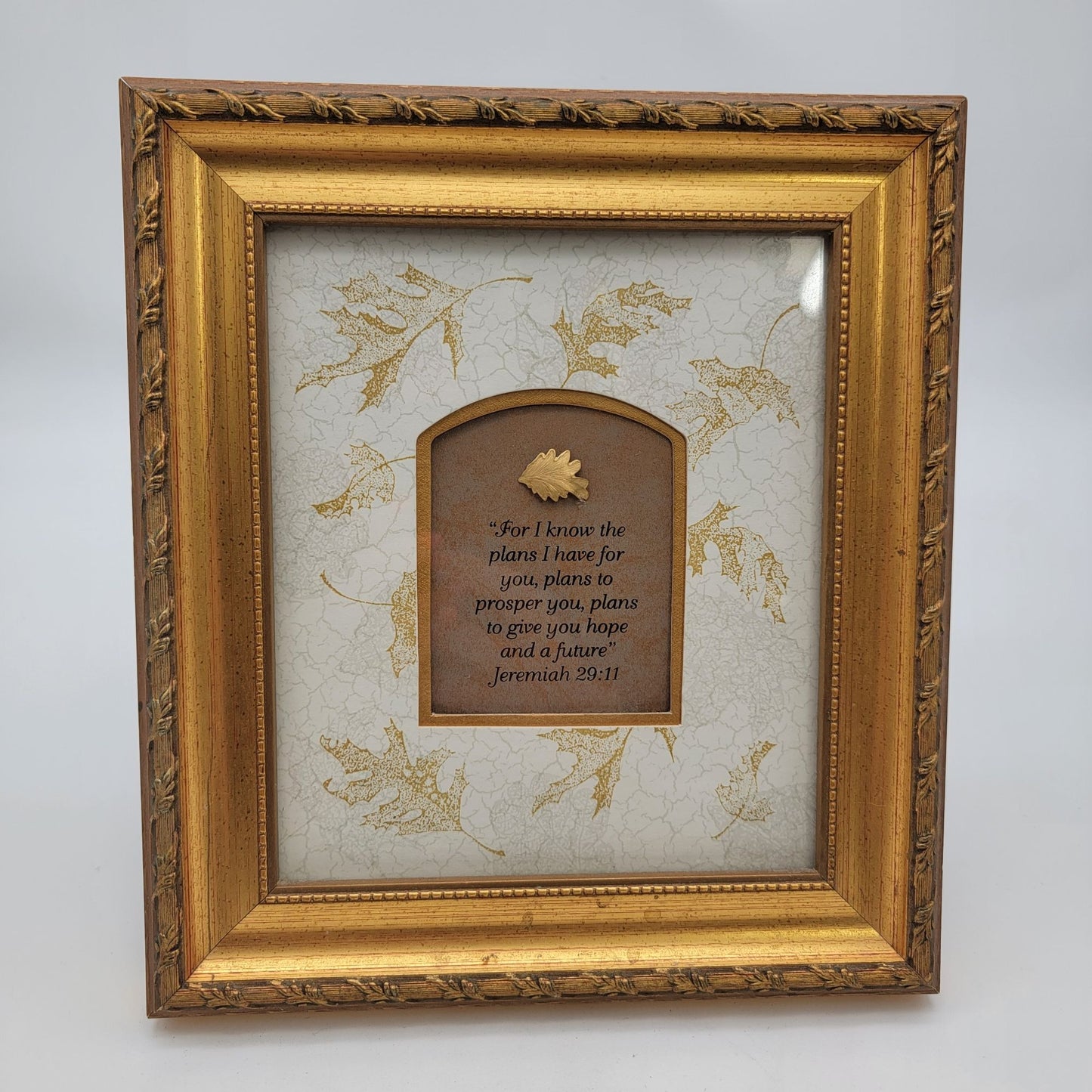 Gold Ornate Frame With Jeremiah 29:11 Quote 8" x 10" By Wildwood Artisans
