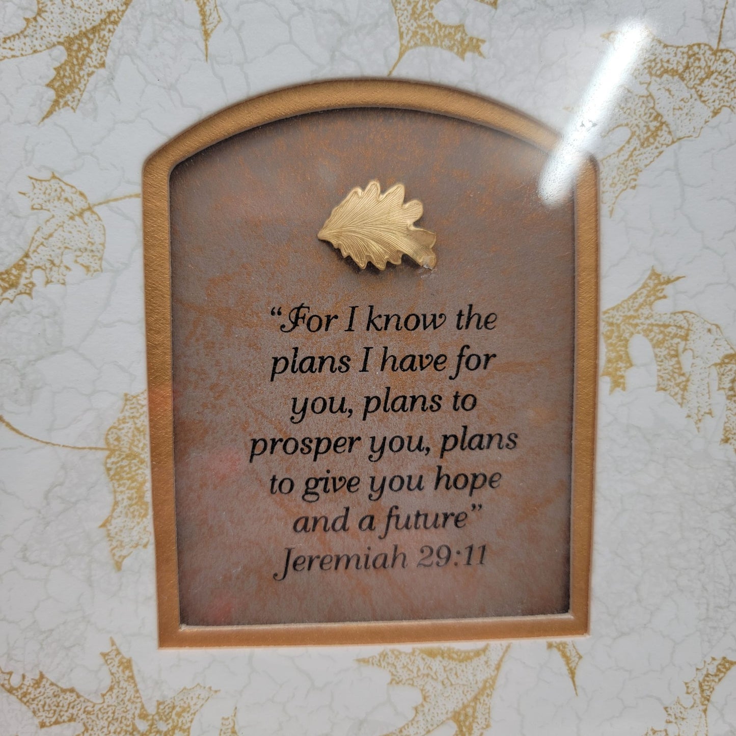 Gold Ornate Frame With Jeremiah 29:11 Quote 8" x 10" By Wildwood Artisans