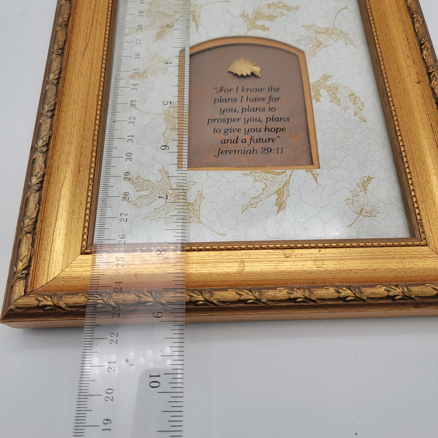 Gold Ornate Frame With Jeremiah 29:11 Quote 8" x 10" By Wildwood Artisans