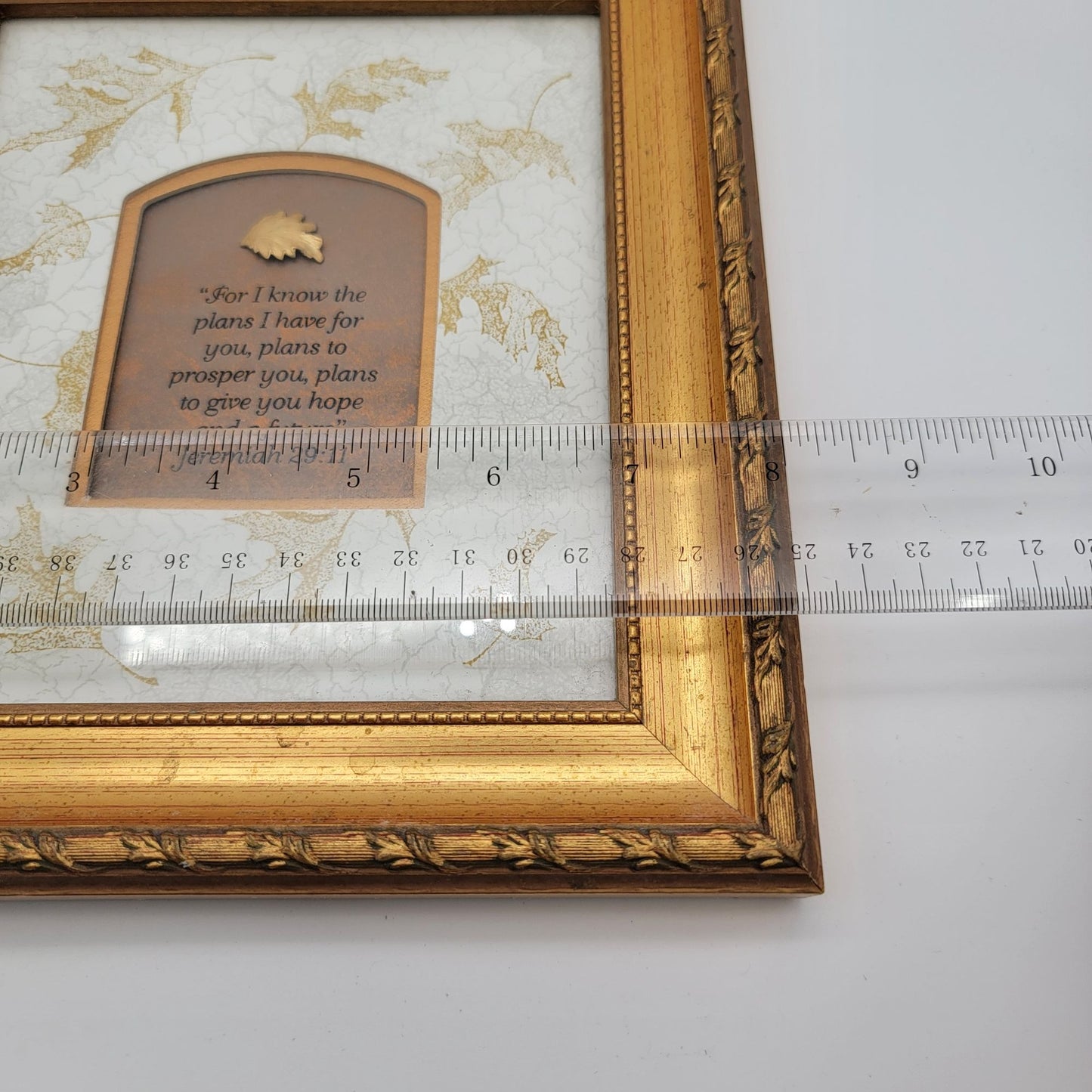 Gold Ornate Frame With Jeremiah 29:11 Quote 8" x 10" By Wildwood Artisans