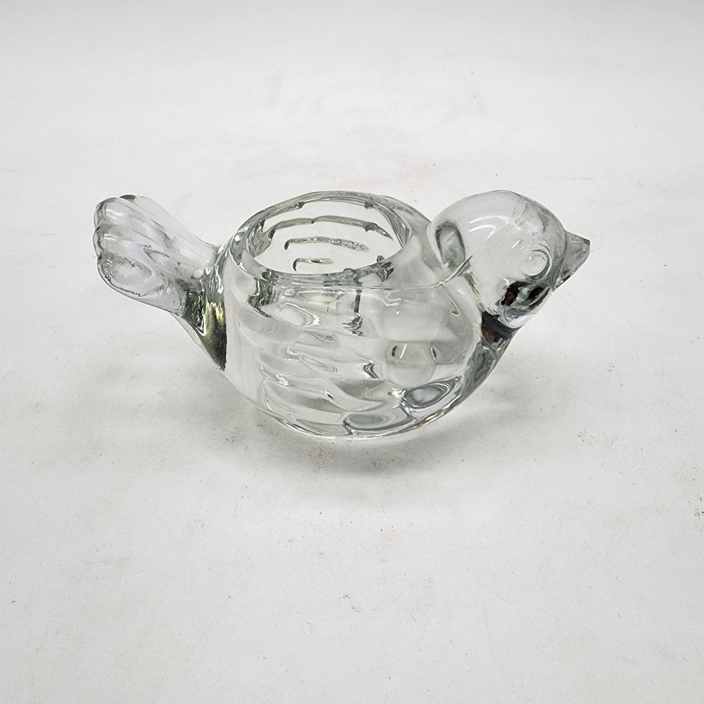 Vintage Indiana Glass Bird Candle Holder