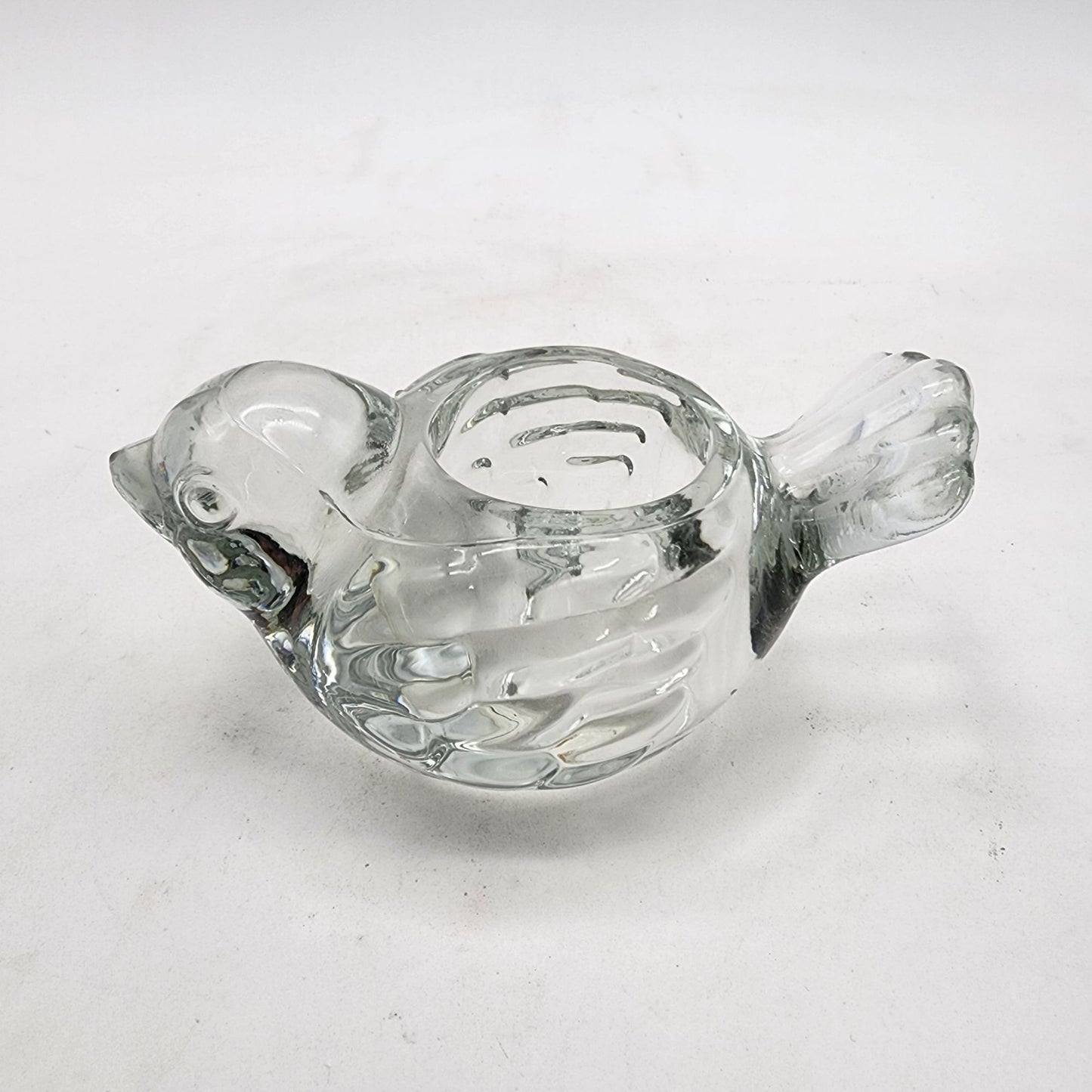 Vintage Indiana Glass Bird Candle Holder