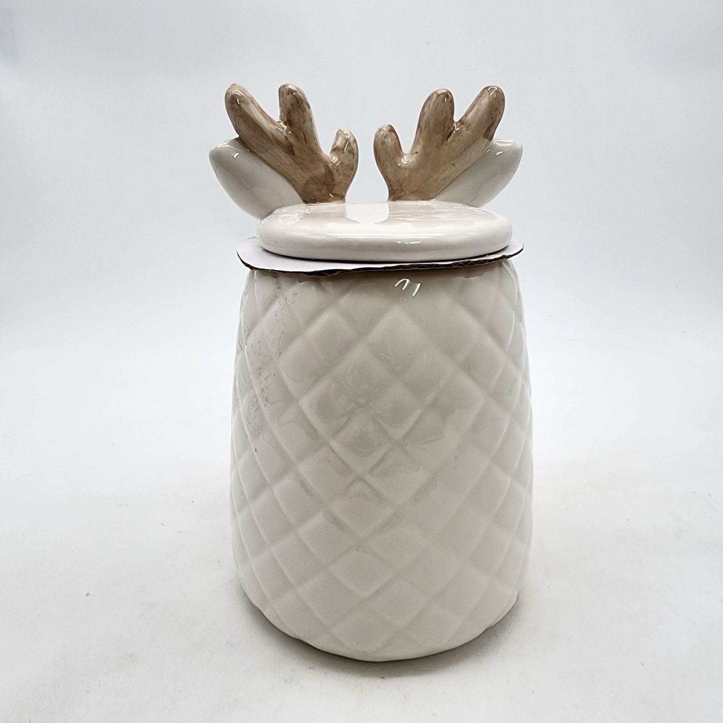 Reindeer Cookie Jar With Lid By Youngs Inc. Christmas Ranch Collection