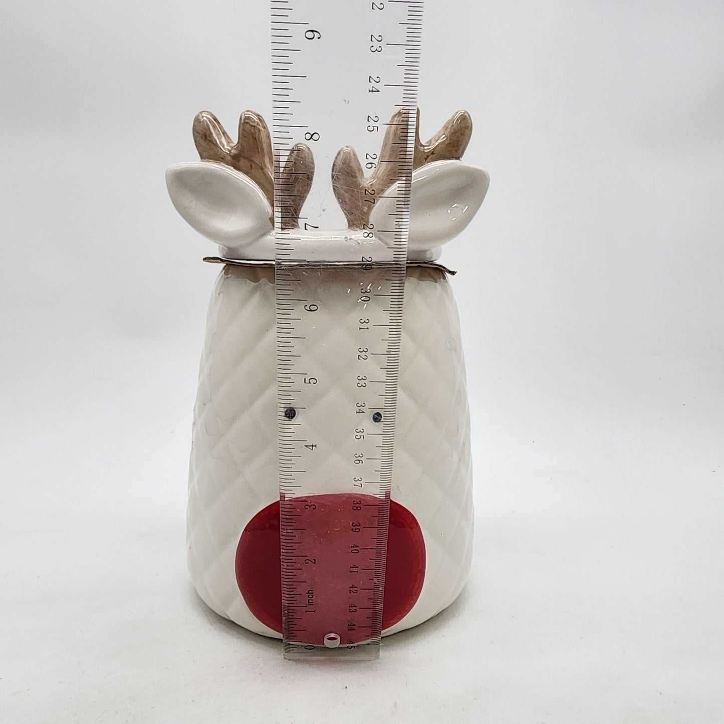 Reindeer Cookie Jar With Lid By Youngs Inc. Christmas Ranch Collection