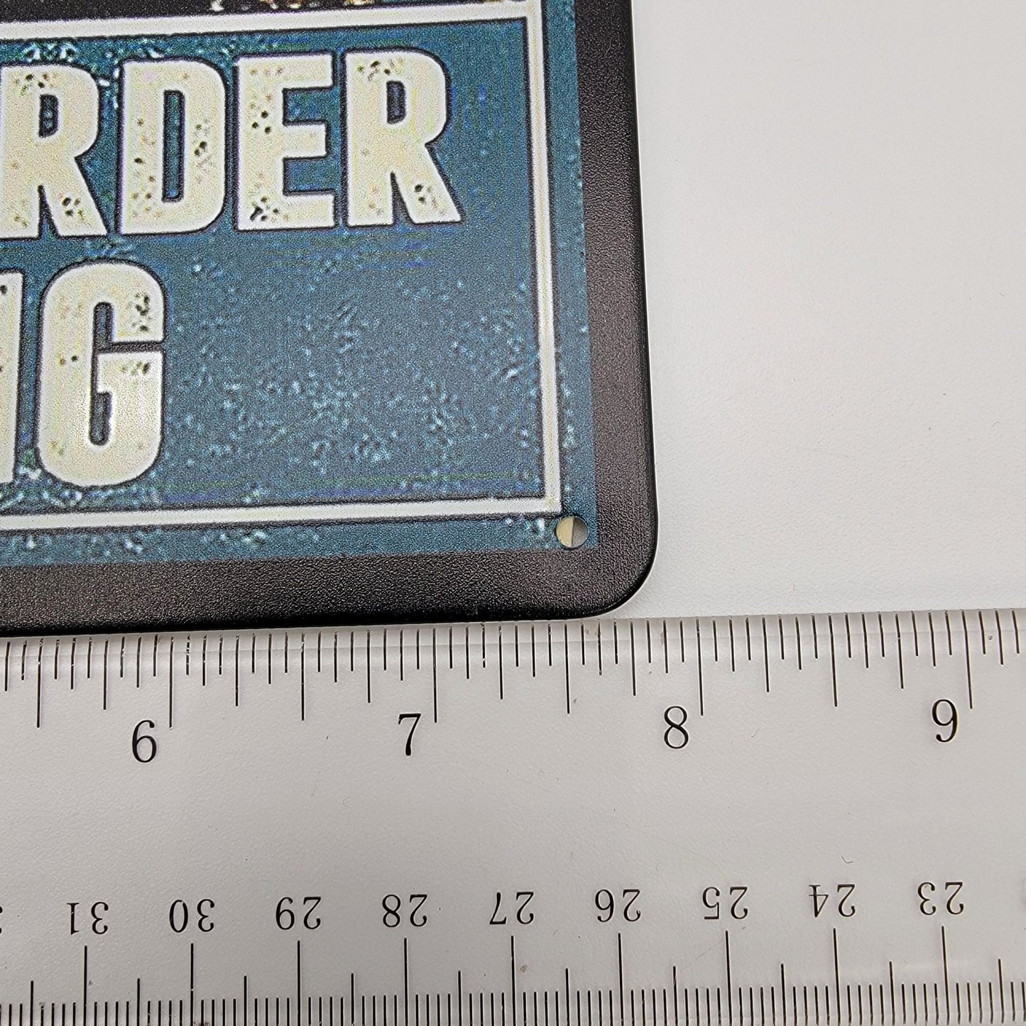 Black Cat Coffee Tin Sign - "Coffee Because Murder Is Wrong"