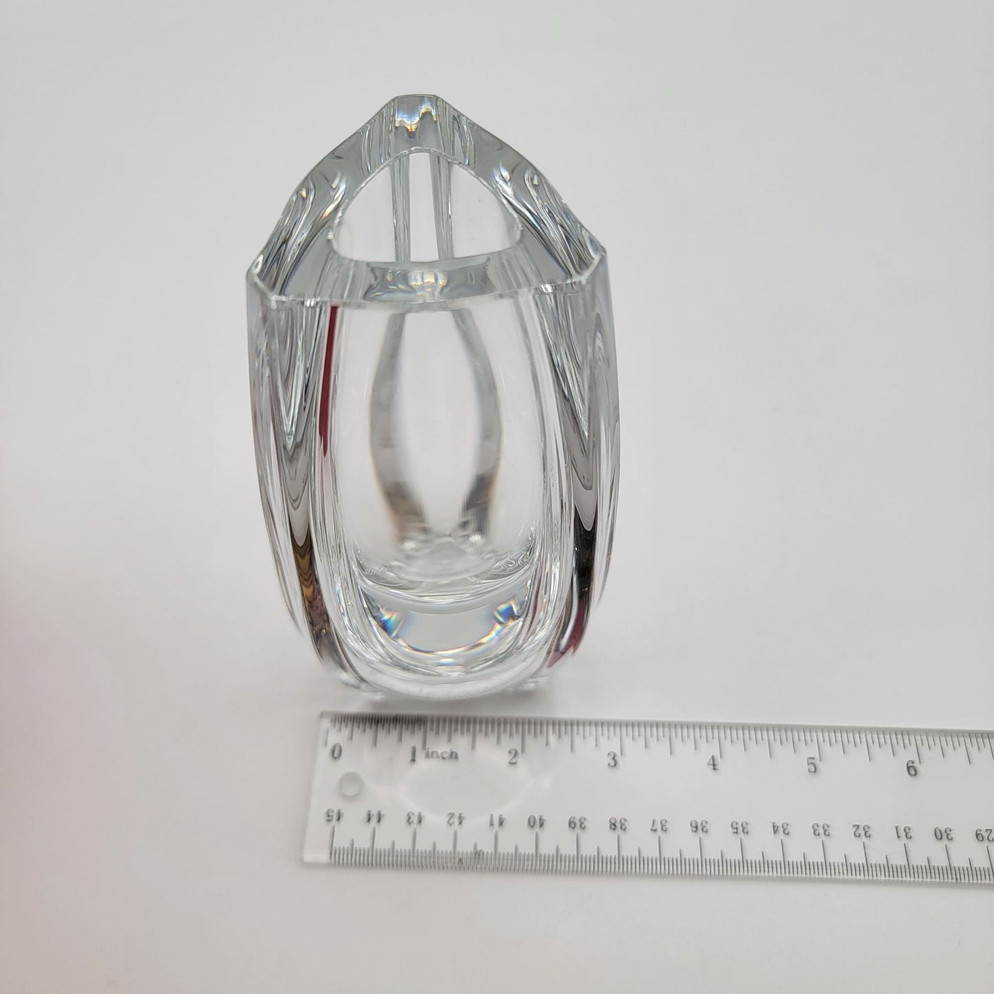 Vintage Baccarat Crystal Bouton D'or Vase With Original Box