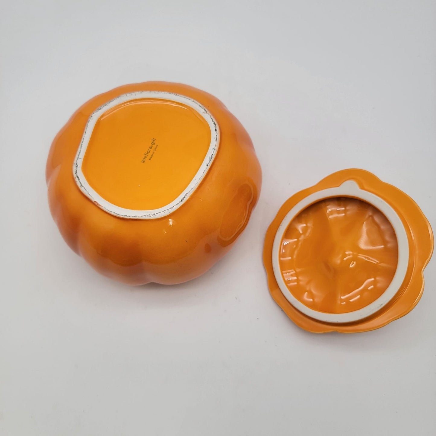 Teleflora Gift Pumpkin Canister Lidded Dish