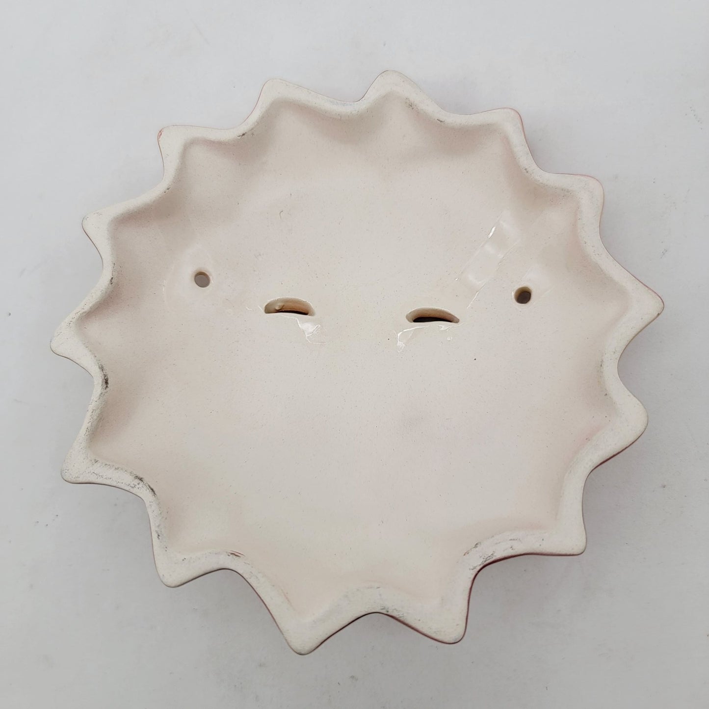 Vintage Handpainted Happy Sun Mask Wall Hanging No String