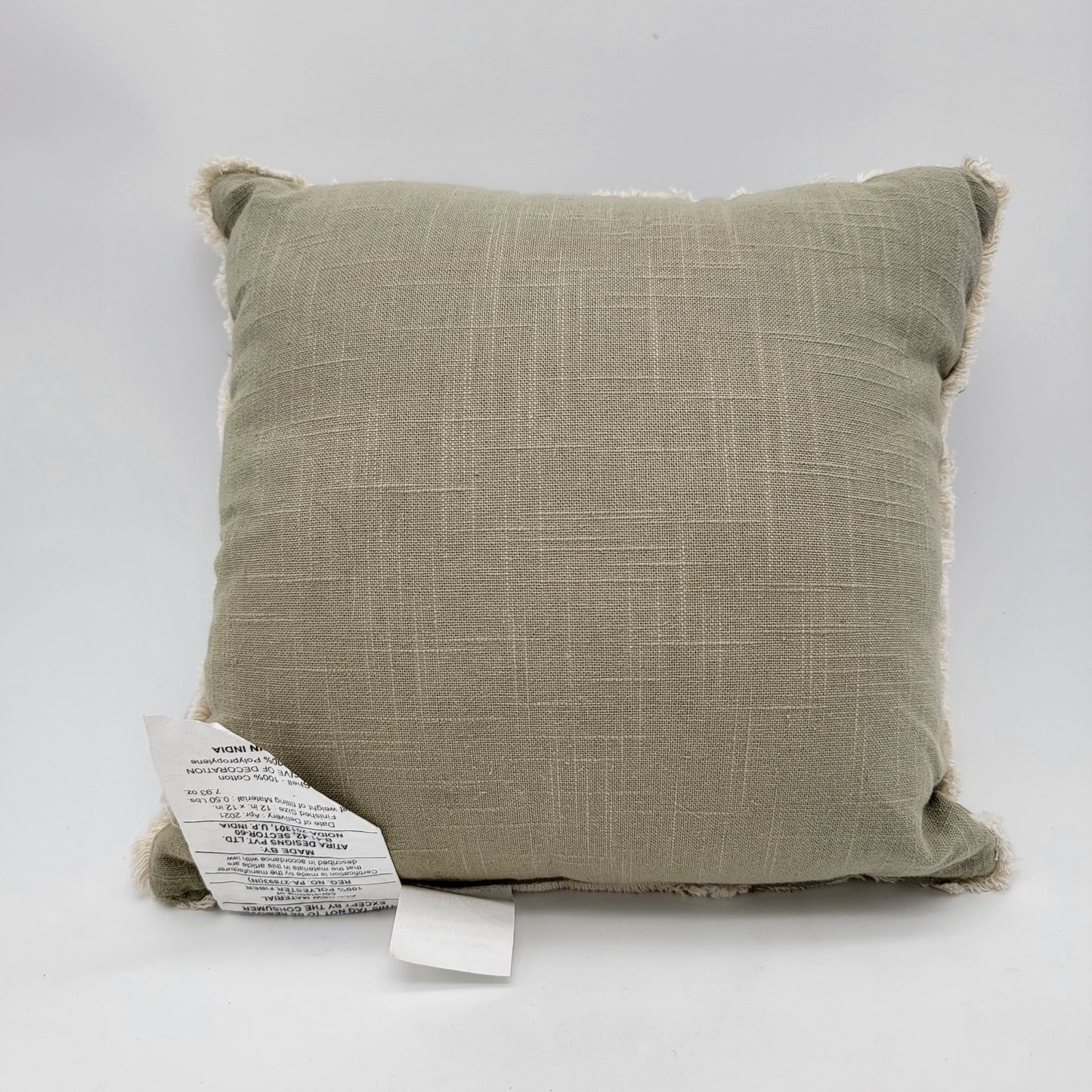 Set Of 2 Harvest Moon Embroidered Cream Pumpkin Decorative Throw Pillows