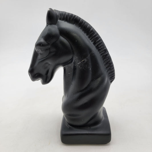 Black Horse Head Knight Chess Piece