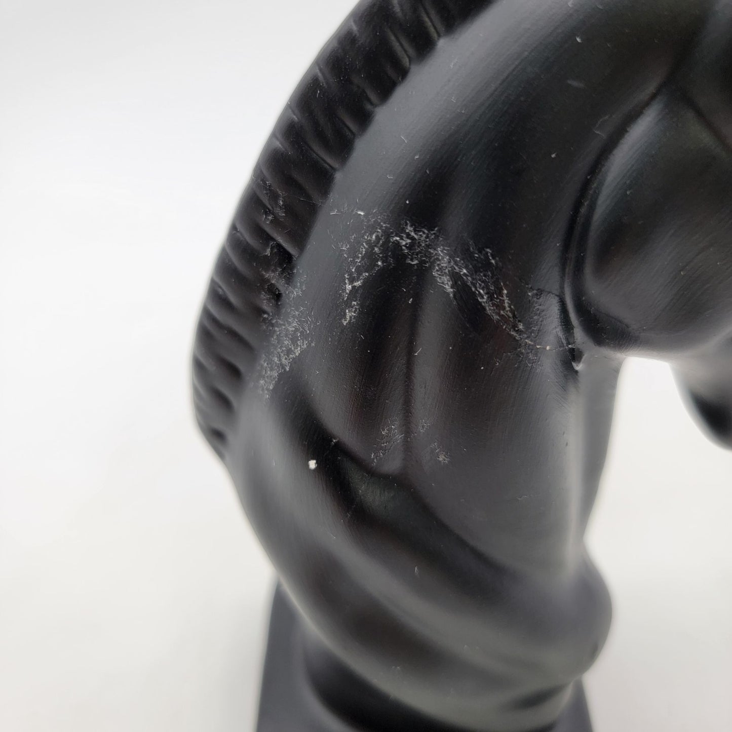 Black Horse Head Knight Chess Piece