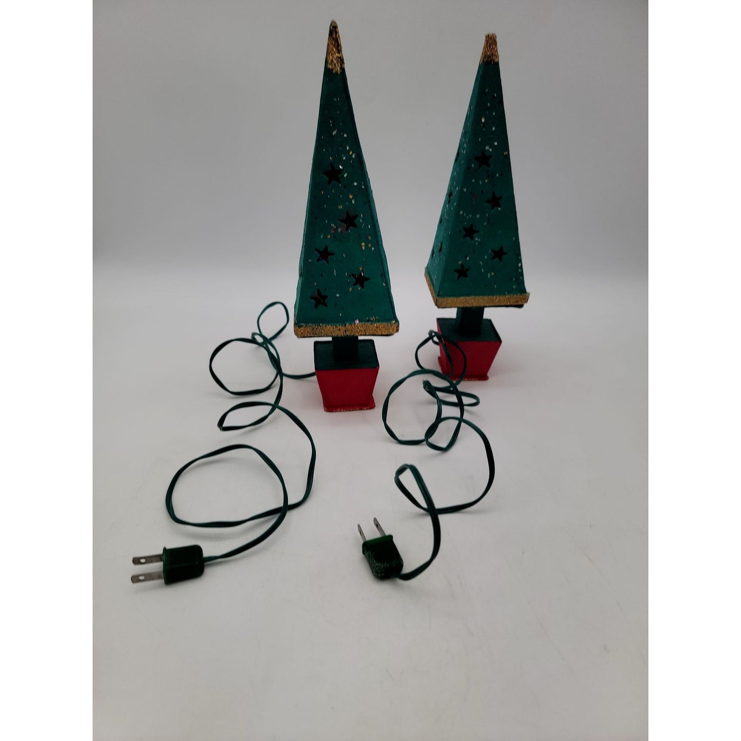 Vintage PUTZ Cardboard Christmas Tree Lights Made In Japan